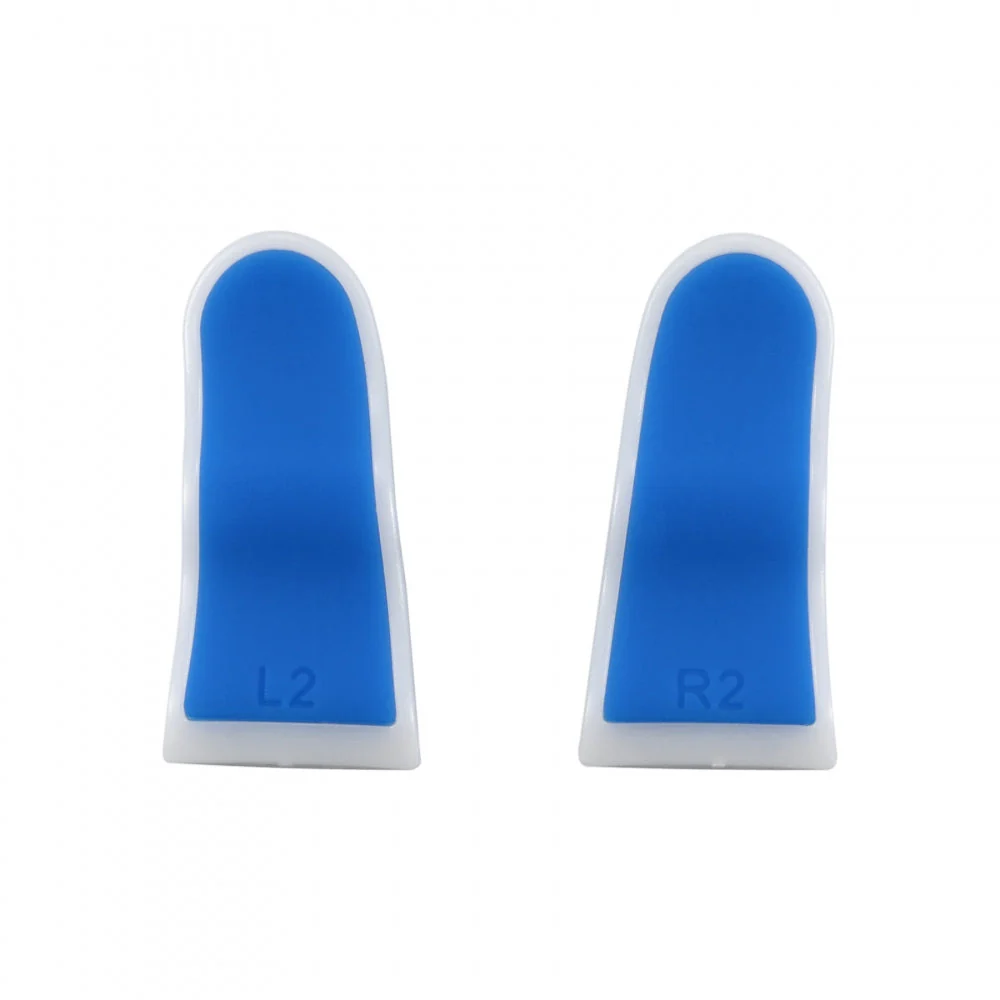 eXtremeRate 1 Pair L2 R2 Buttons Extention Trigger for PS4 Slim Pro Controller (JDM-001/011/040/050/055) - Blue White - Image 10