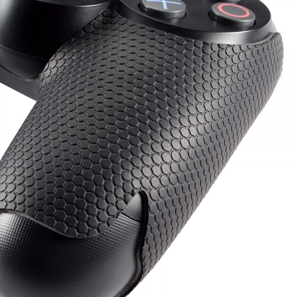 eXtremeRate Professional Textured Anti-Skid Sweat-Absorbent Controller Grip for PS4 Slim Pro Controller - Black - Image 3