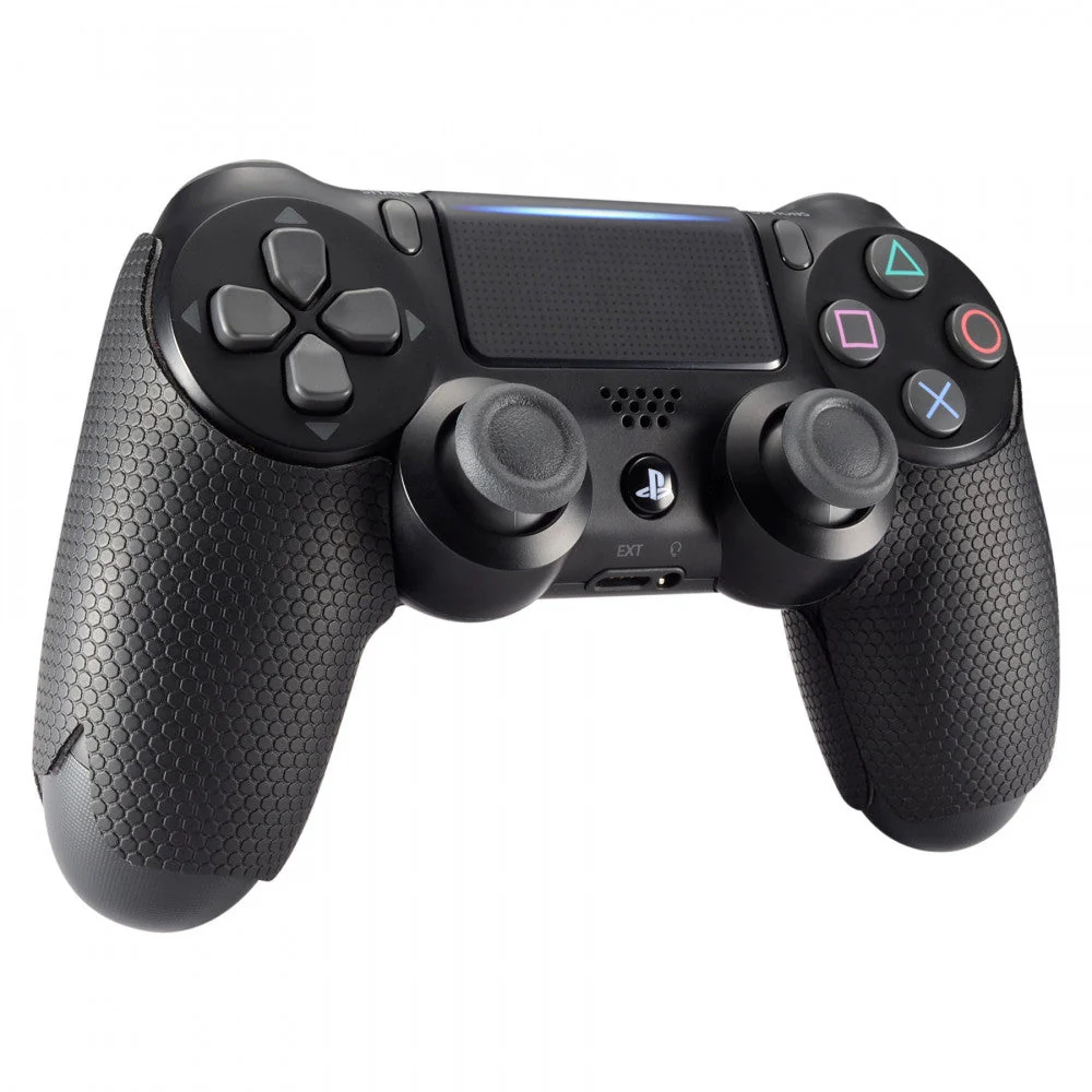 eXtremeRate Professional Textured Anti-Skid Sweat-Absorbent Controller Grip for PS4 Slim Pro Controller - Black - Image 6