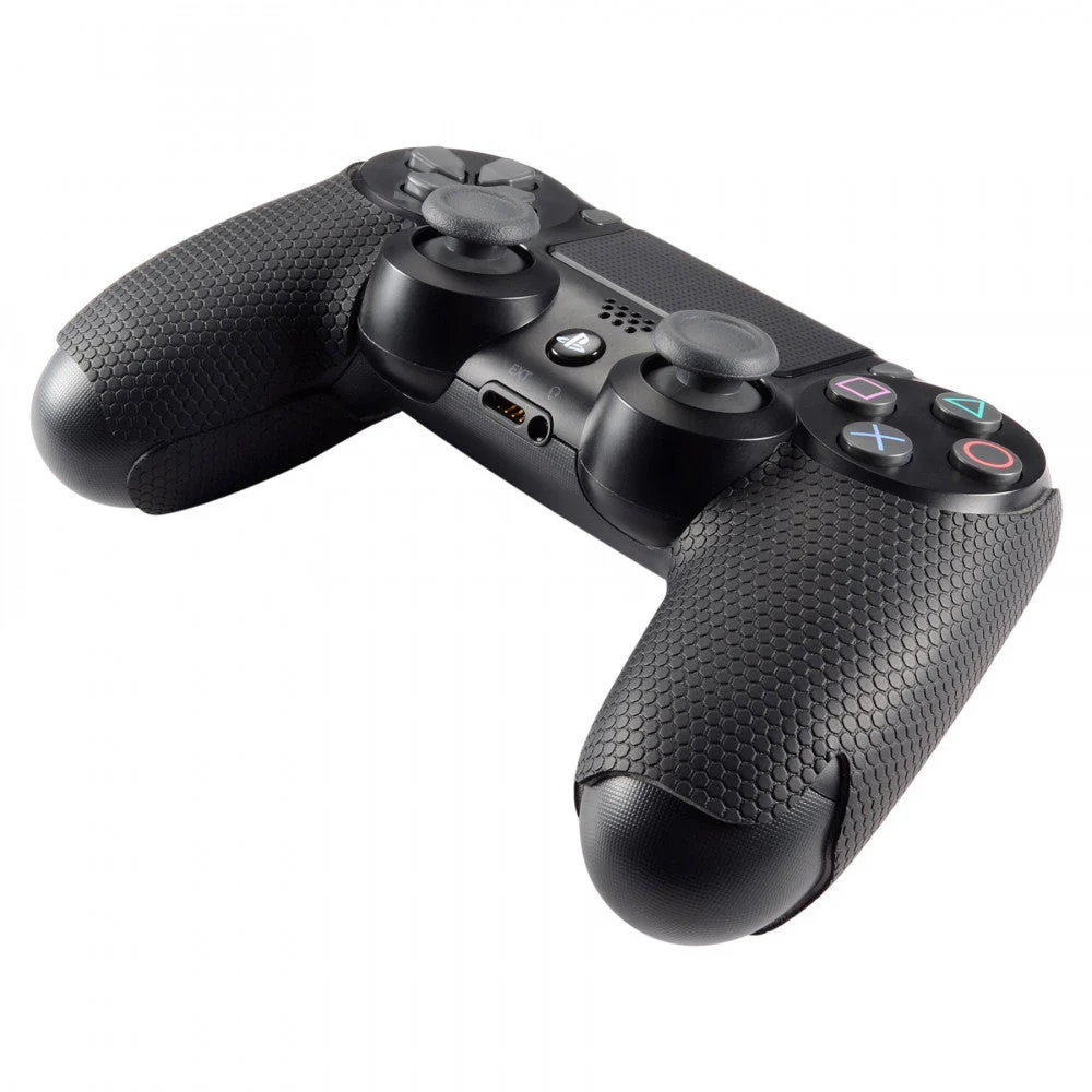 eXtremeRate Professional Textured Anti-Skid Sweat-Absorbent Controller Grip for PS4 Slim Pro Controller - Black - Image 8