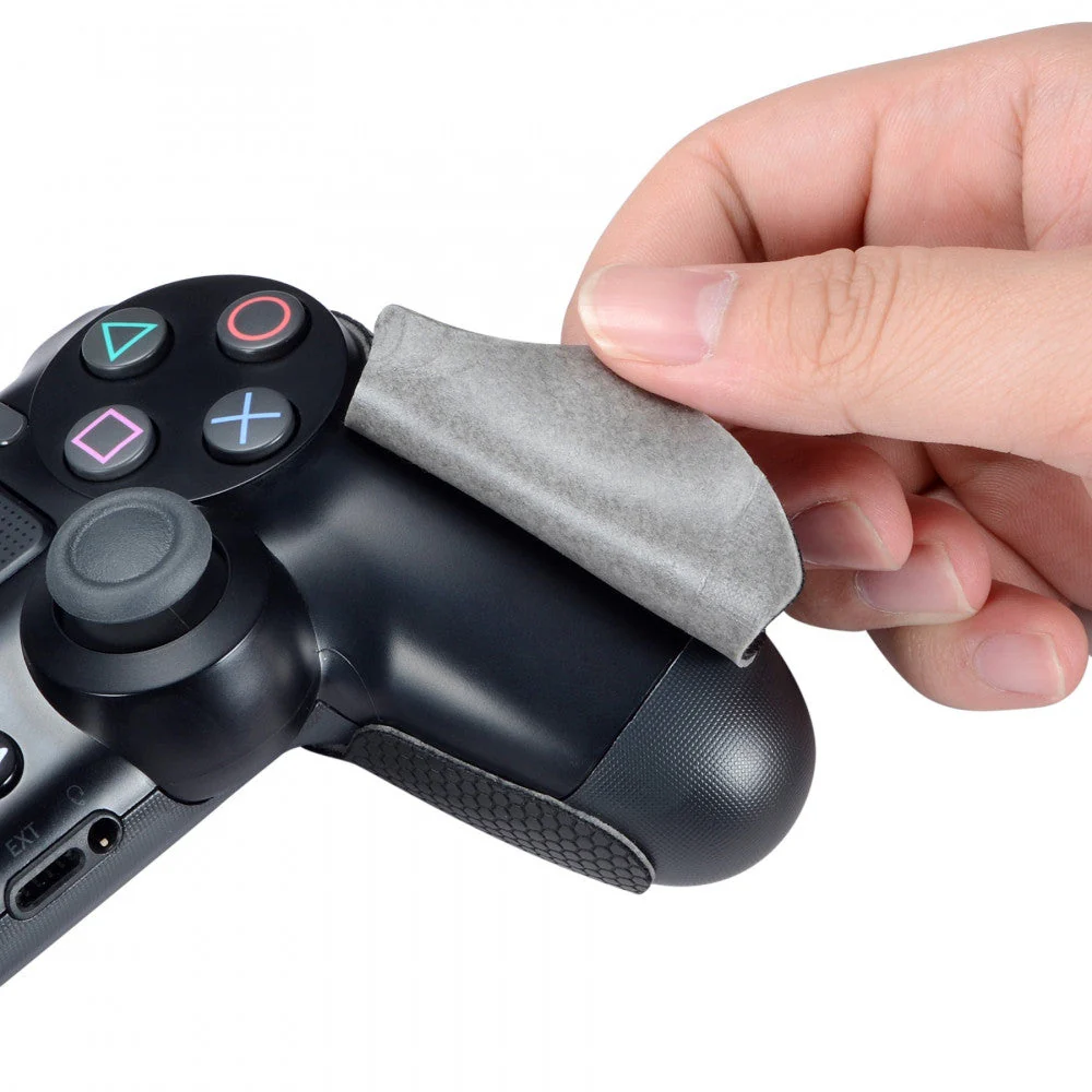 eXtremeRate Professional Textured Anti-Skid Sweat-Absorbent Controller Grip for PS4 Slim Pro Controller - Black - Image 9