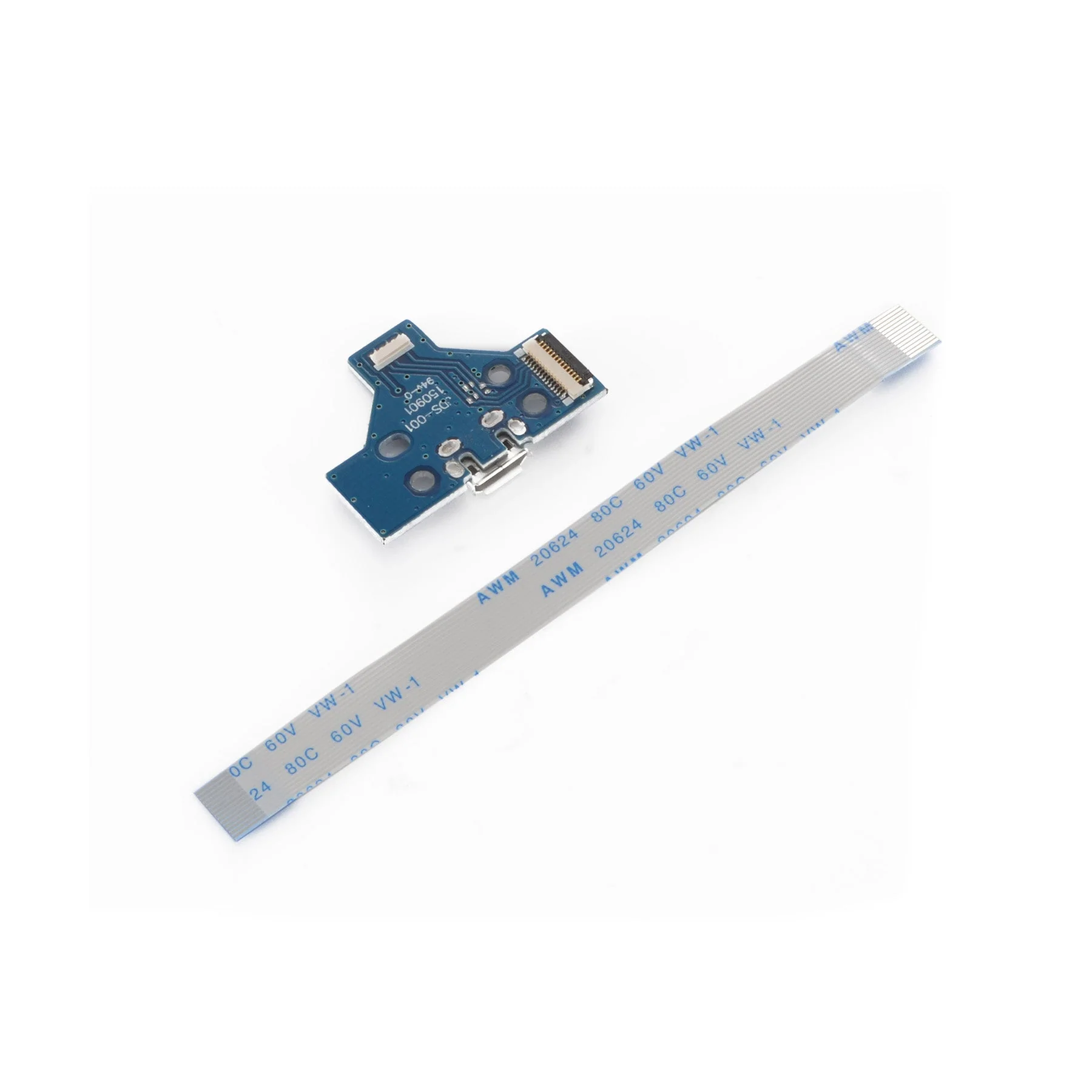 eXtremeRate 10 Set Repair Parts 14pin Charging Port PCB Board + Flex Cable for PS4 Controller - GP4F0042*10 - Image 4