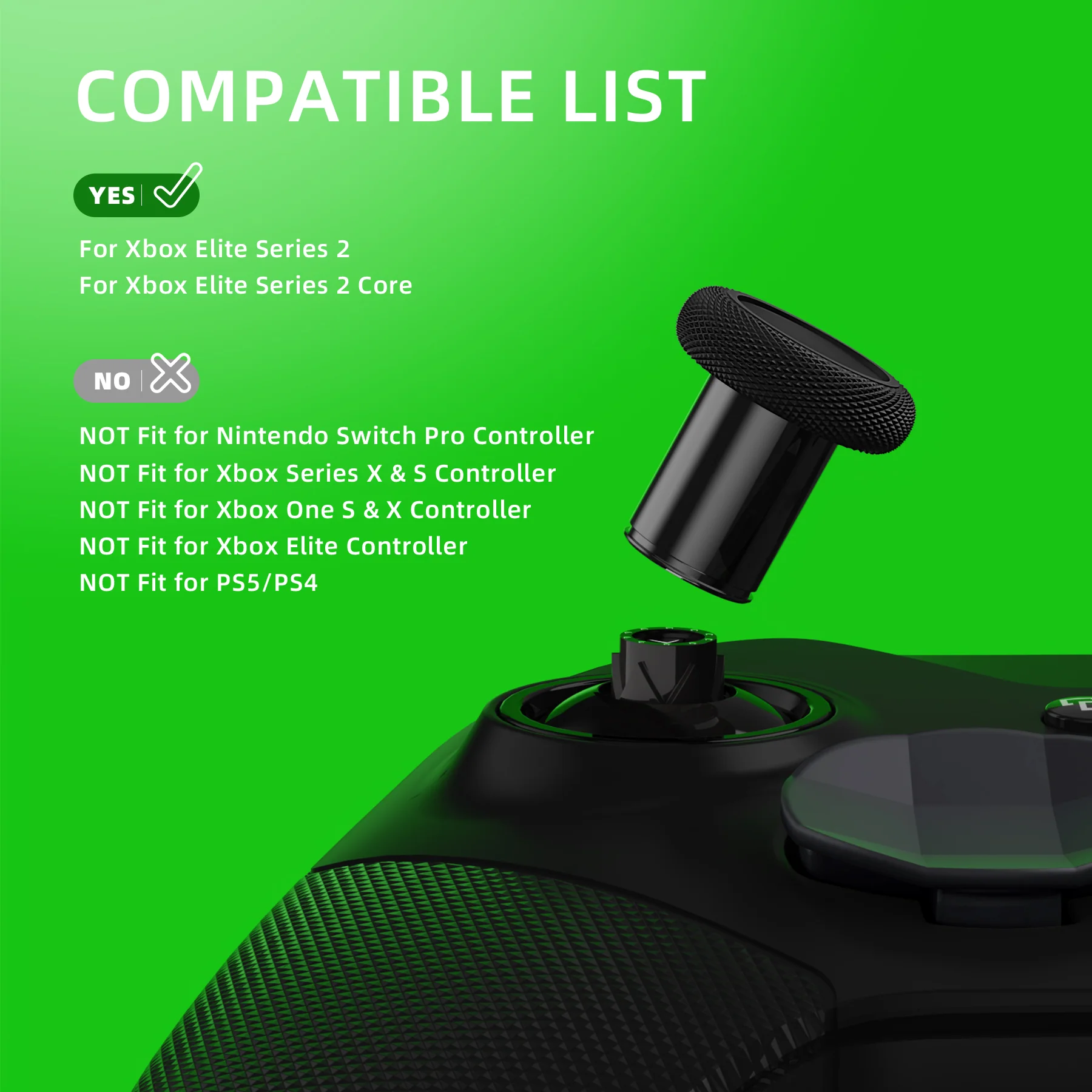 eXtremeRate 13 in 1 Component Pack Kit Replacement Metal Thumbsticks & D-Pads & Paddles for Xbox Elite Series 2 & Elite 2 Core Controller (Model 1797) - Metallic Black - Image 7