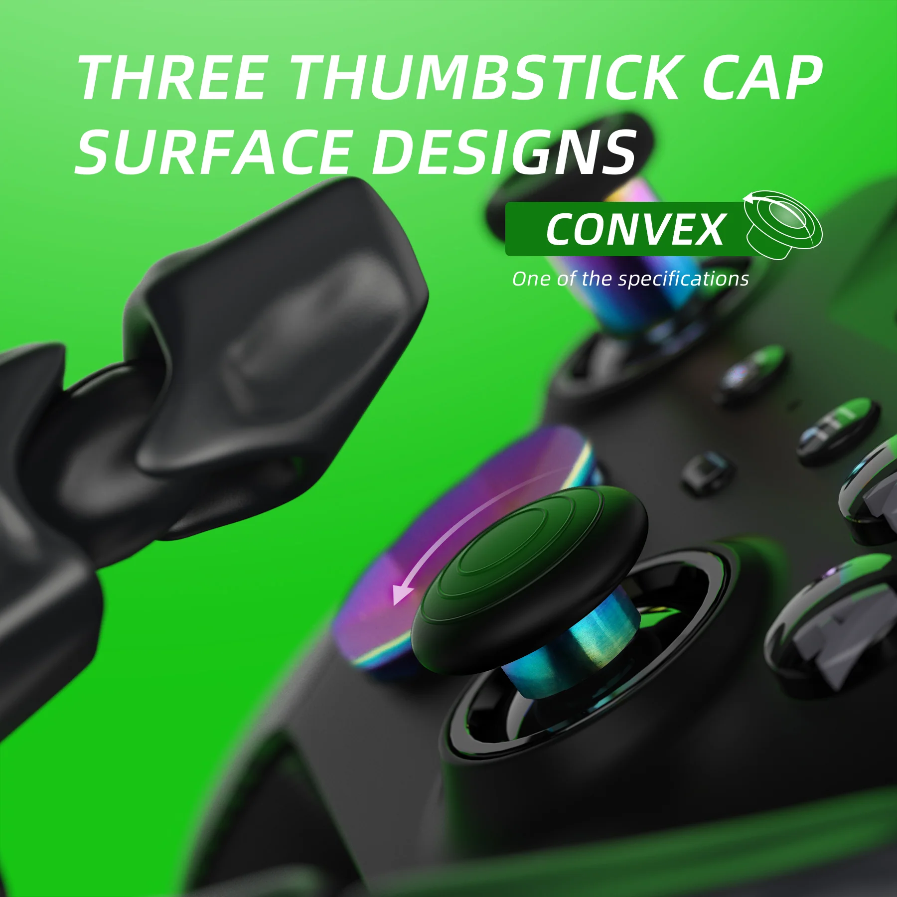 eXtremeRate 13 in 1 Component Pack Kit Replacement Metal Thumbsticks & D-Pads & Paddles for Xbox Elite Series 2 & Elite 2 Core Controller (Model 1797) - Metallic Rainbow Aura Blue & Purple - Image 11