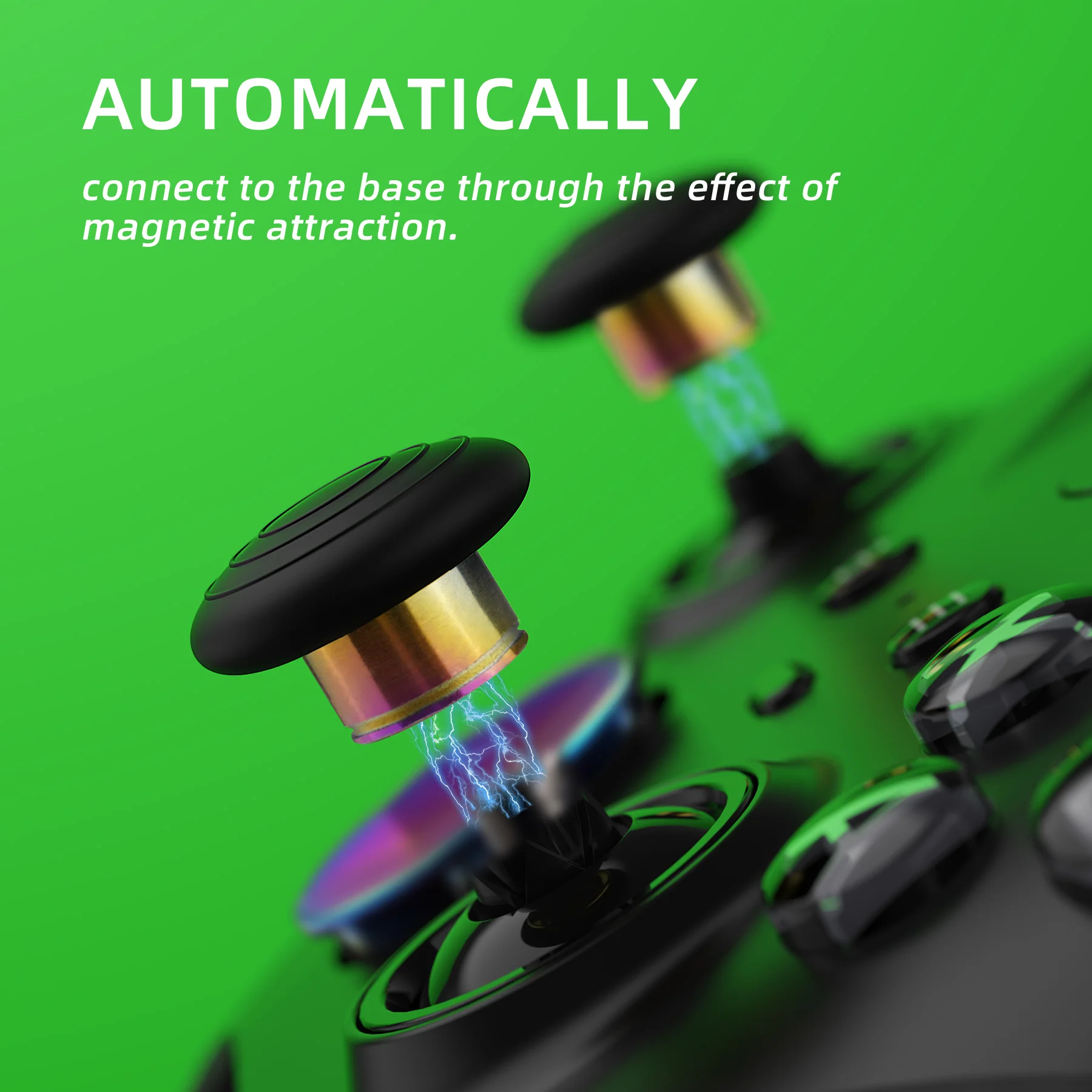 eXtremeRate 13 in 1 Component Pack Kit Replacement Metal Thumbsticks & D-Pads & Paddles for Xbox Elite Series 2 & Elite 2 Core Controller (Model 1797) - Metallic Rainbow Aura Blue & Purple - Image 9