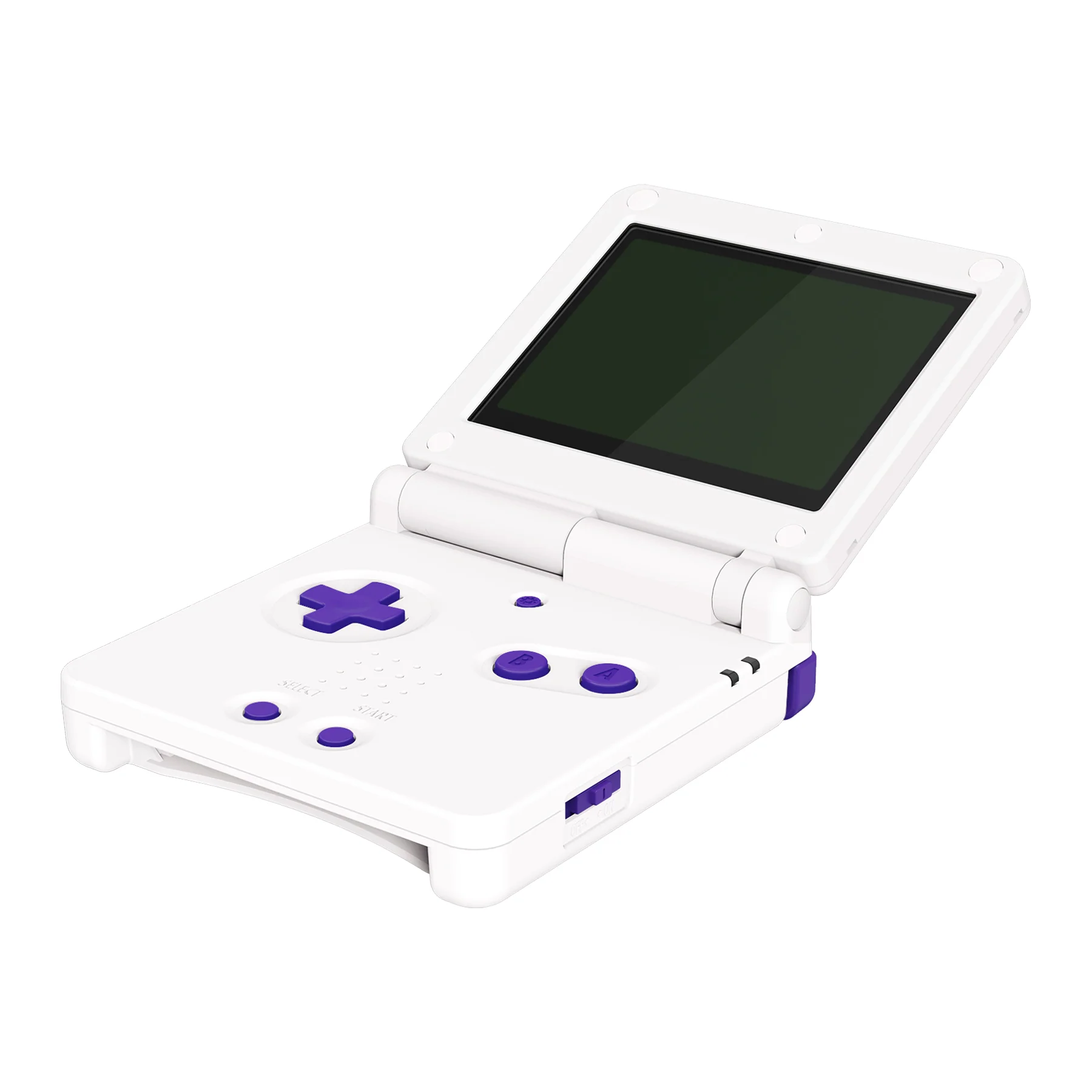 eXtremeRate Custom Replacement Full Set Buttons for Gameboy Advance SP GBA SP Console - 16Bits Purple - Image 4