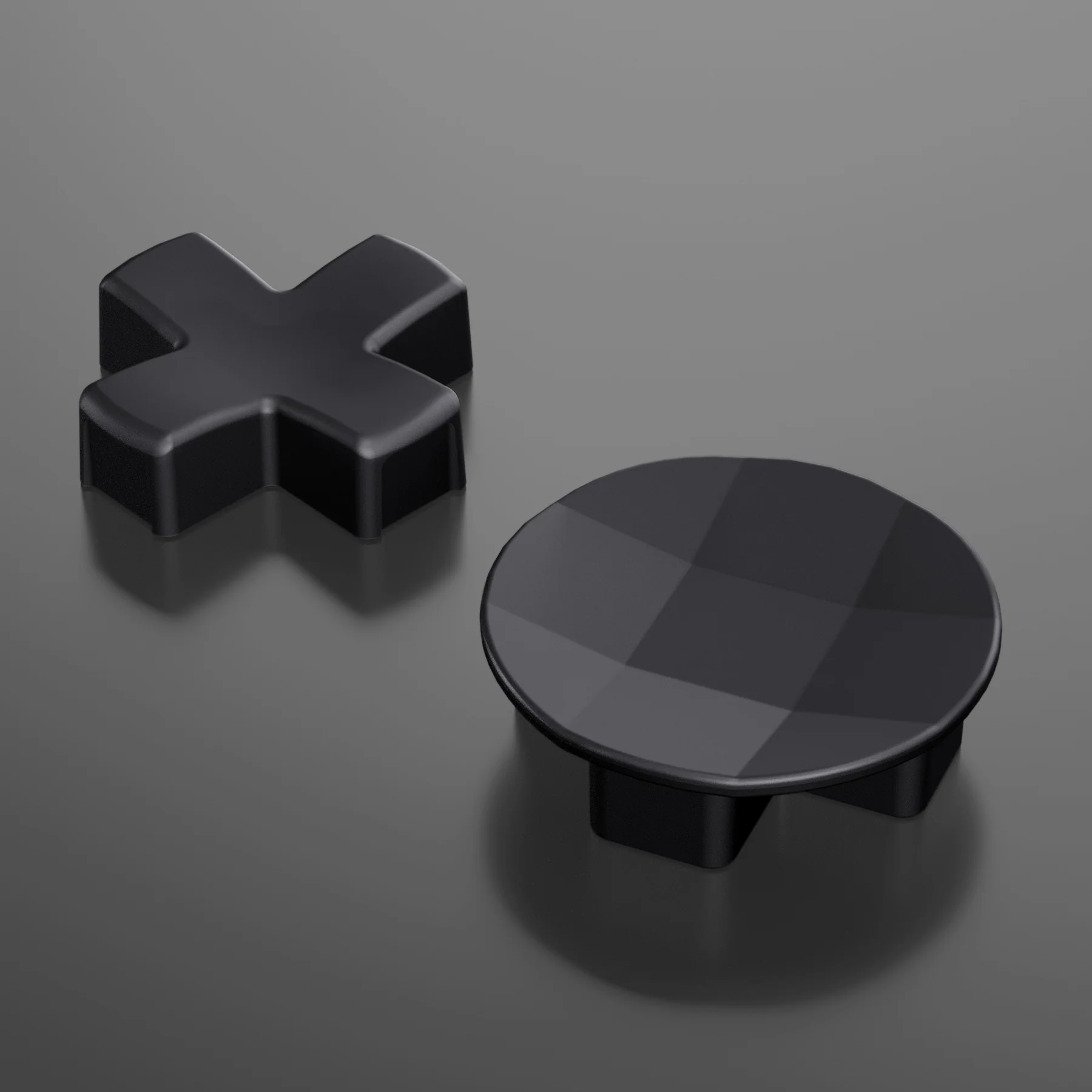 eXtremeRate 2 pcs Metalic Magnetic Stainless Steel D-Pads for Xbox One Elite (Model 1698) & Xbox One Elite Series 2 & Elite 2 Core Controller (Model 1797) - Black - Image 3