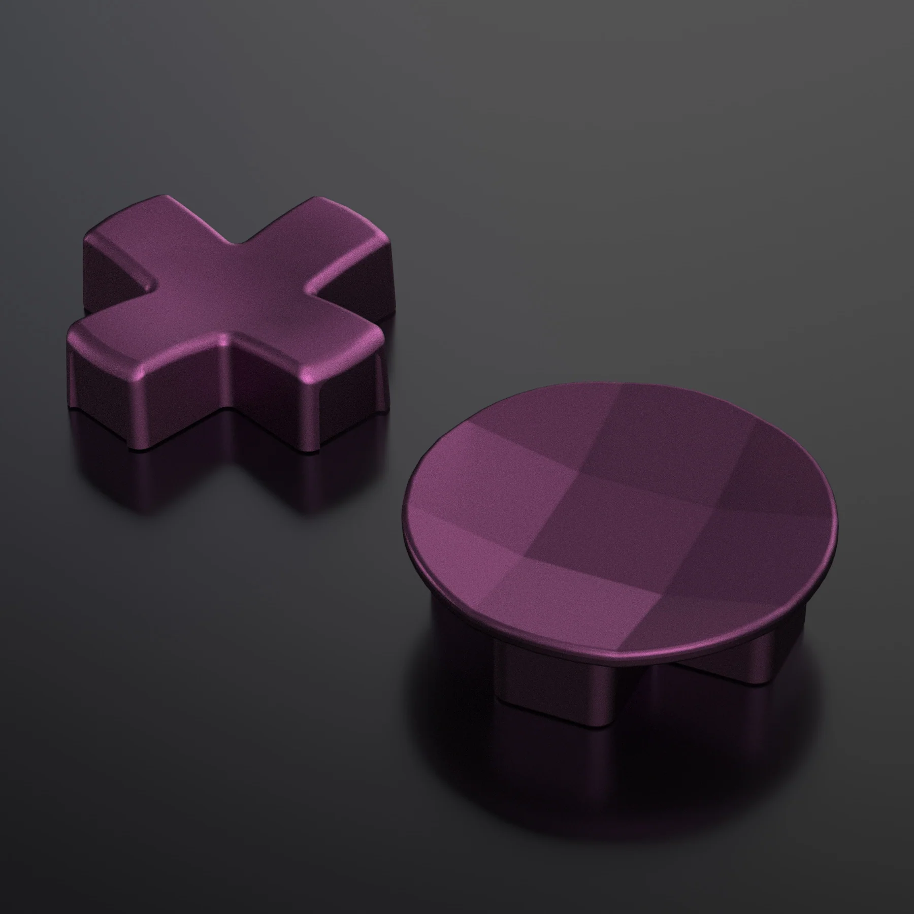 eXtremeRate 2 pcs Metalic Magnetic Stainless Steel D-Pads for Xbox One Elite (Model 1698) & Xbox One Elite Series 2 & Elite 2 Core Controller (Model 1797) - Grape - Image 3