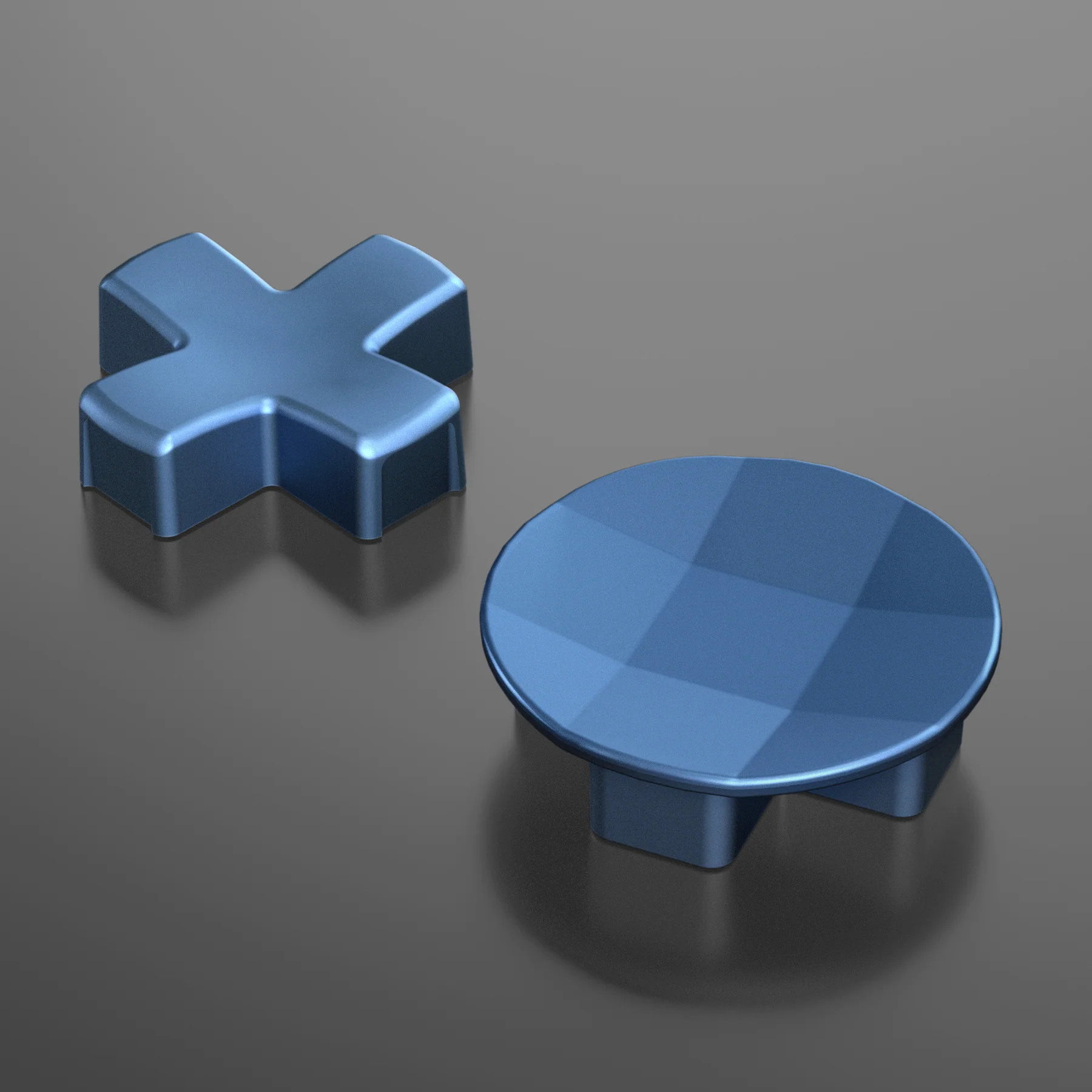 eXtremeRate 2 pcs Metalic Magnetic Stainless Steel D-Pads for Xbox One Elite (Model 1698) & Xbox One Elite Series 2 & Elite 2 Core Controller (Model 1797) - Neptune Blue - Image 3