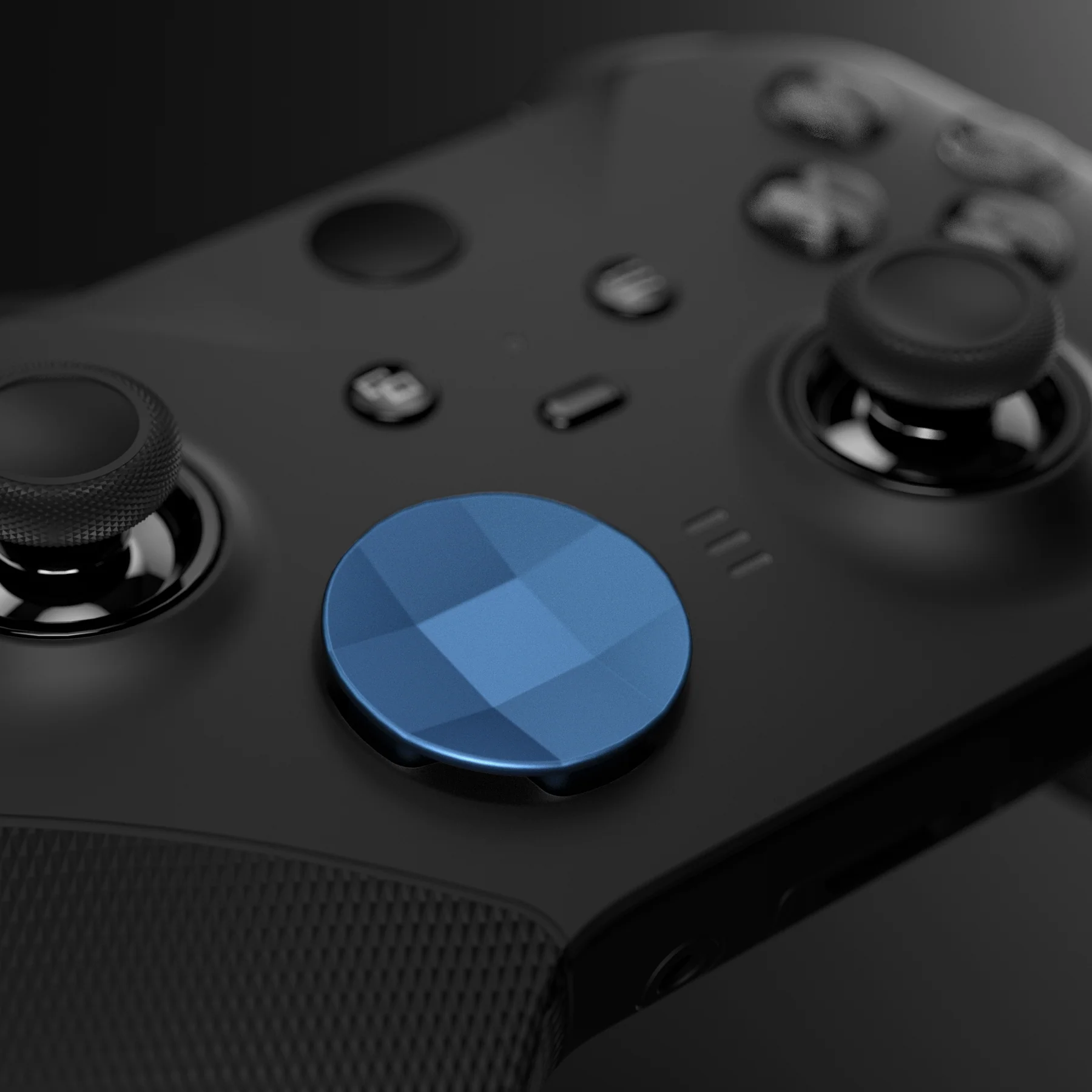 eXtremeRate 2 pcs Metalic Magnetic Stainless Steel D-Pads for Xbox One Elite (Model 1698) & Xbox One Elite Series 2 & Elite 2 Core Controller (Model 1797) - Neptune Blue - Image 5