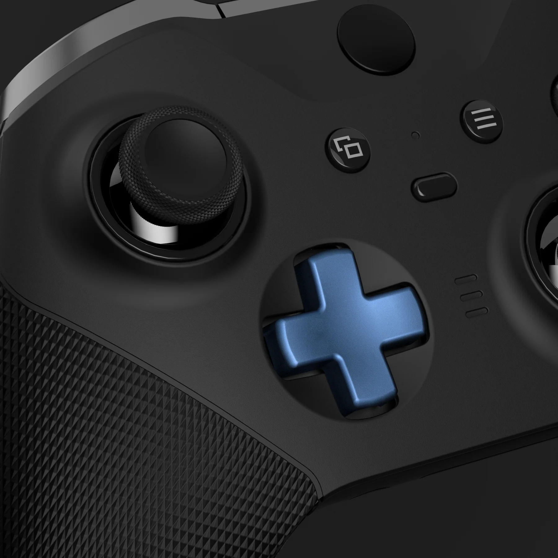 eXtremeRate 2 pcs Metalic Magnetic Stainless Steel D-Pads for Xbox One Elite (Model 1698) & Xbox One Elite Series 2 & Elite 2 Core Controller (Model 1797) - Neptune Blue - Image 6