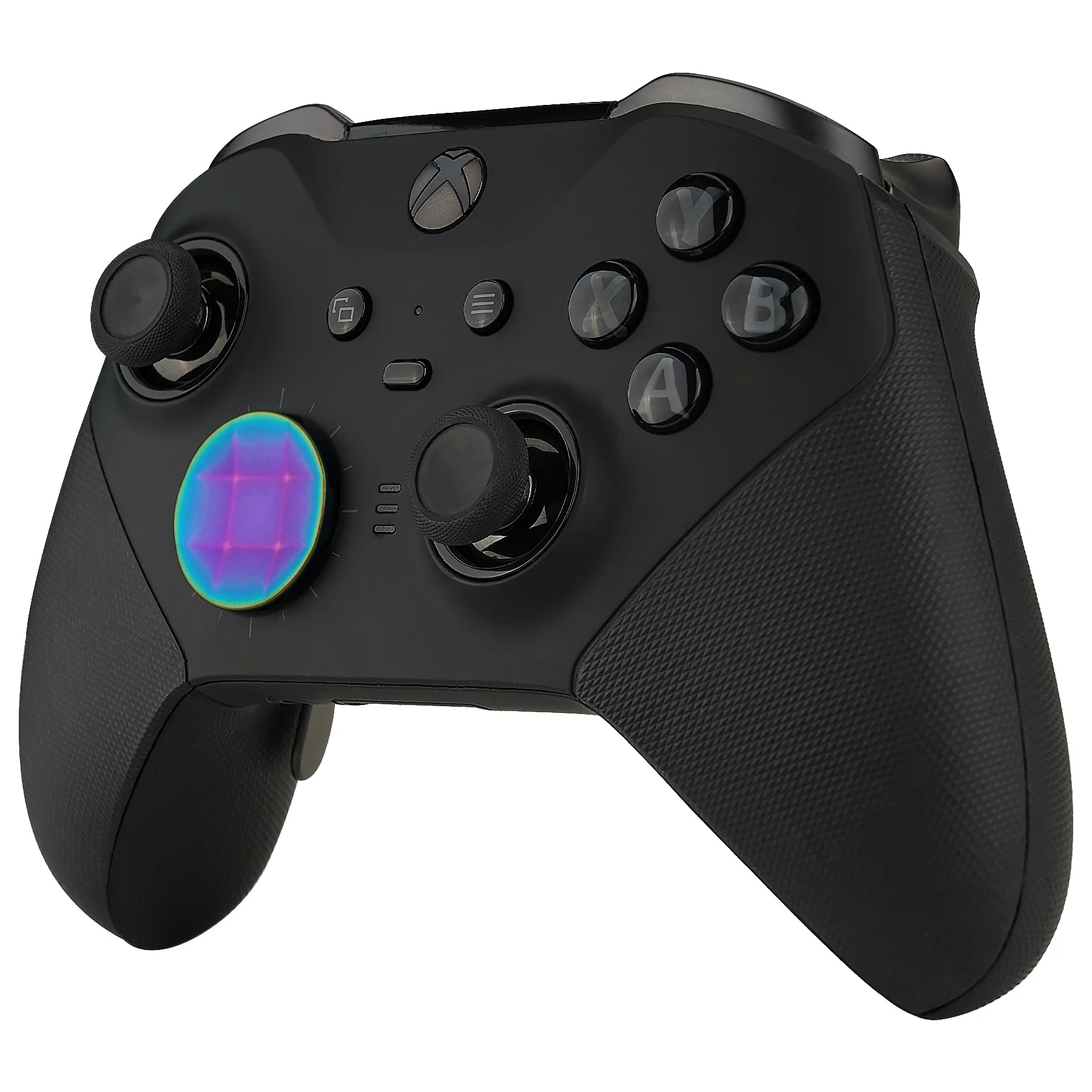 eXtremeRate 2 pcs Metalic Magnetic Stainless Steel D-Pads for Xbox One Elite (Model 1698) & Xbox One Elite Series 2 & Elite 2 Core Controller (Model 1797) - Rainbow Aura Blue & Purple - Image 9