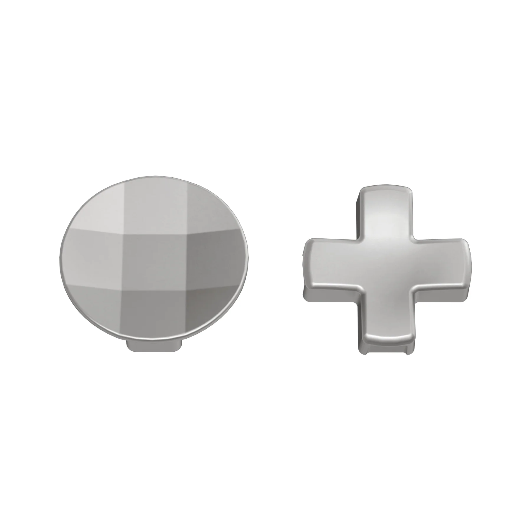 eXtremeRate 2 pcs Metalic Magnetic Stainless Steel D-Pads for Xbox One Elite (Model 1698) & Xbox One Elite Series 2 & Elite 2 Core Controller (Model 1797) - Silver - Image 2