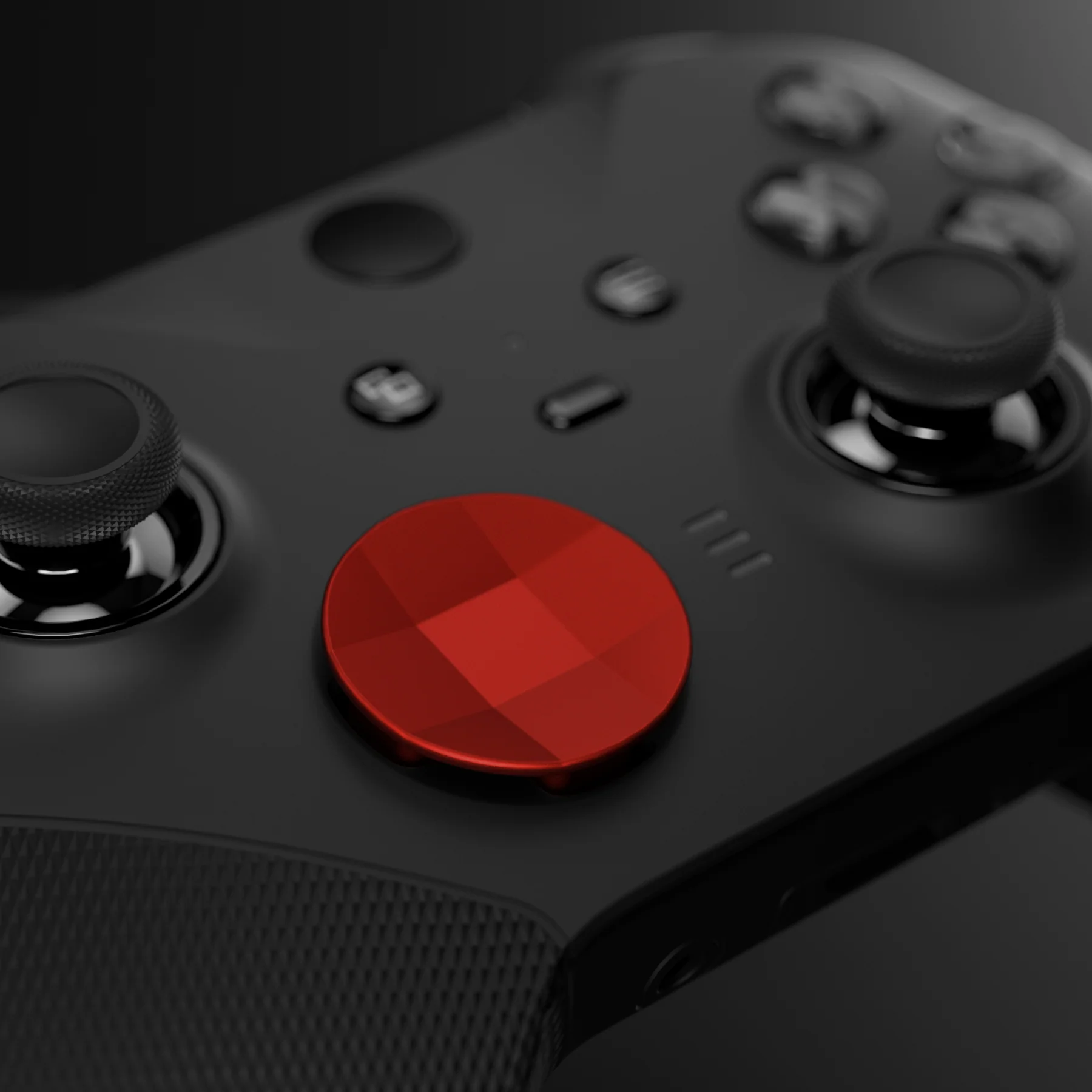 eXtremeRate 2 pcs Metalic Magnetic Stainless Steel D-Pads for Xbox One Elite (Model 1698) & Xbox One Elite Series 2 & Elite 2 Core Controller (Model 1797) - Scarlet Red - Image 5