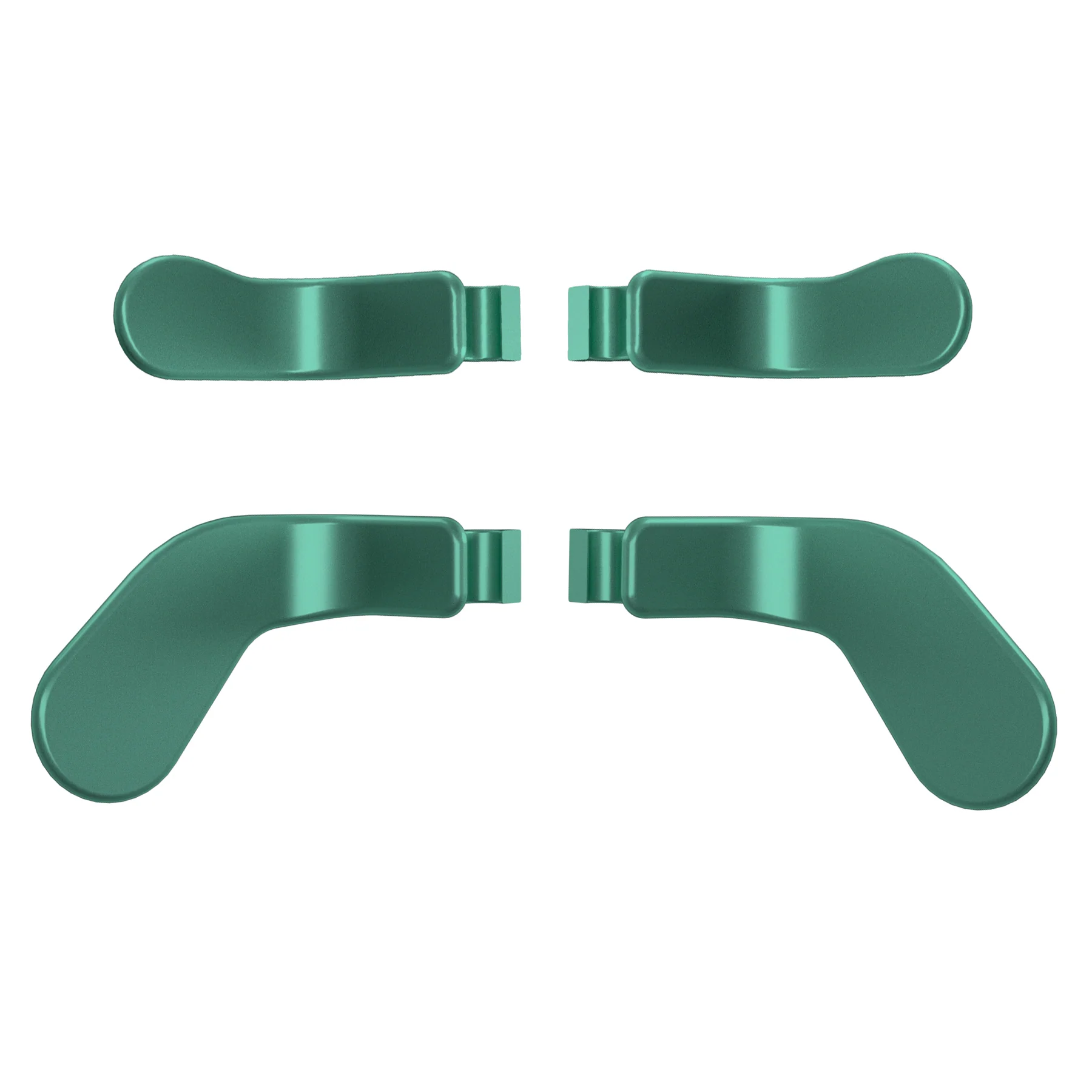 eXtremeRate 4 pcs Replacement Metalic Stainless Steel Paddles for Xbox One Elite & Xbox Elite Series 2 & Elite 2 Core Controller - Aqua Green - Image 2