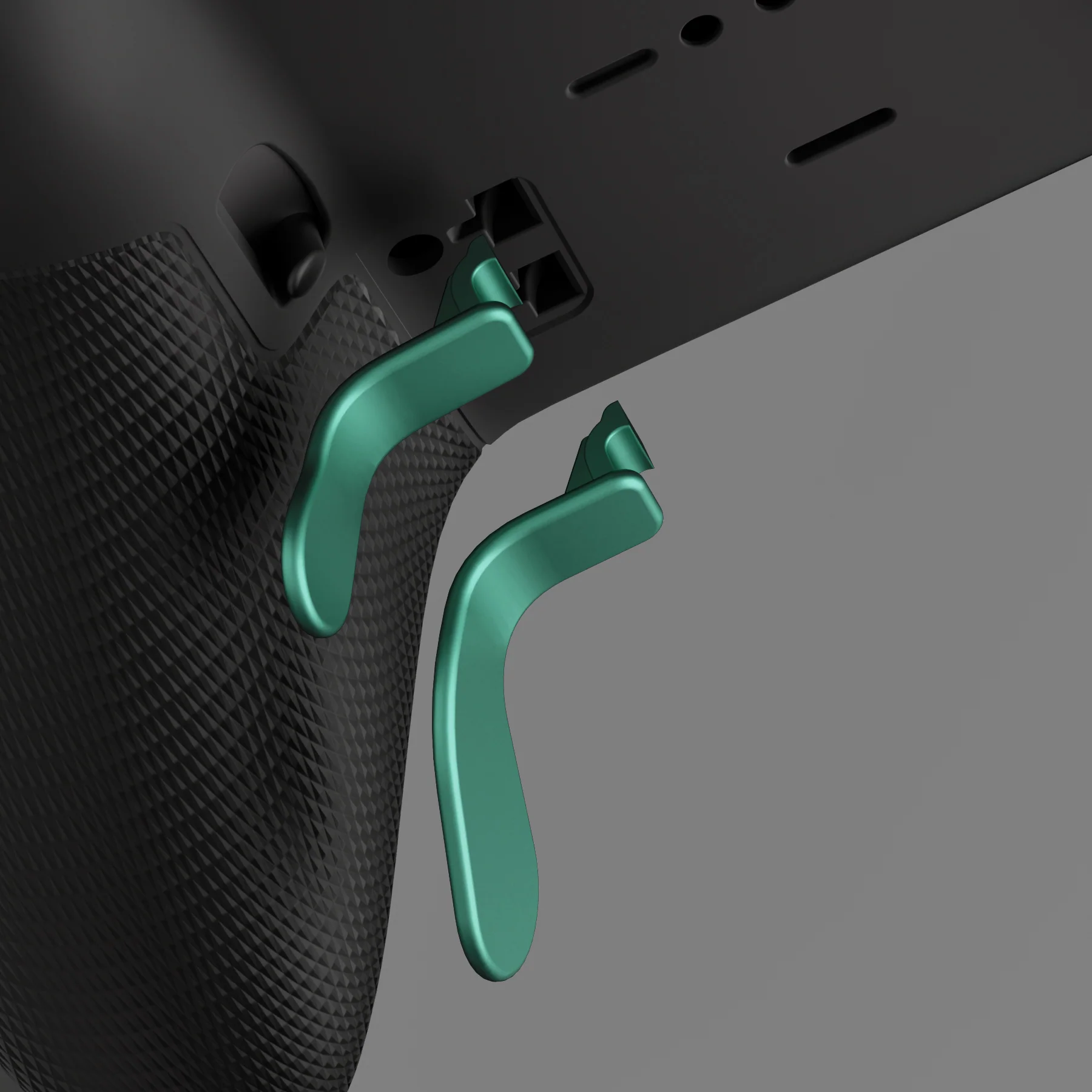 eXtremeRate 4 pcs Replacement Metalic Stainless Steel Paddles for Xbox One Elite & Xbox Elite Series 2 & Elite 2 Core Controller - Aqua Green - Image 5
