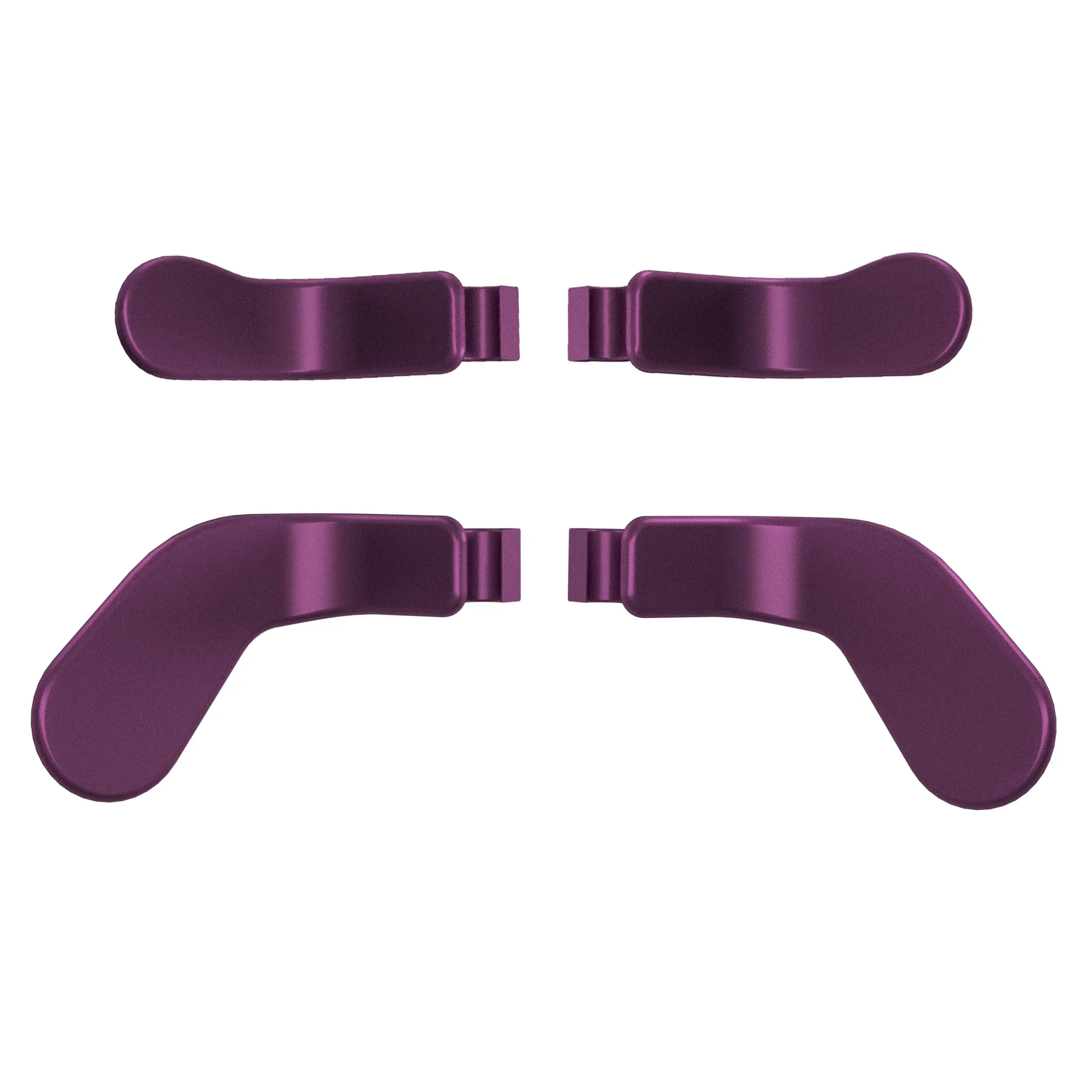 eXtremeRate 4 pcs Replacement Metalic Stainless Steel Paddles for Xbox One Elite & Xbox Elite Series 2 & Elite 2 Core Controller - Grape - Image 2