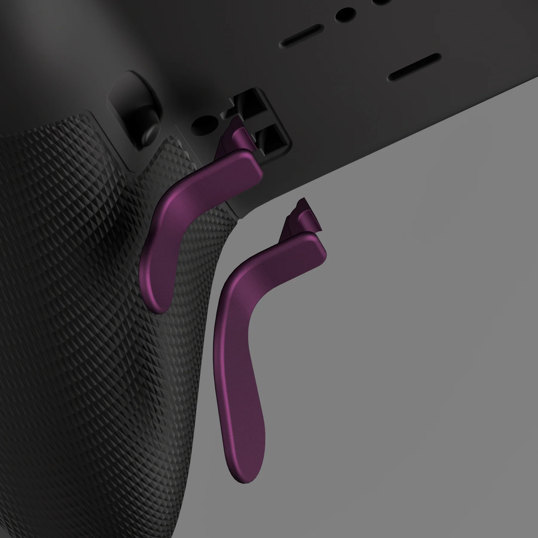 eXtremeRate 4 pcs Replacement Metalic Stainless Steel Paddles for Xbox One Elite & Xbox Elite Series 2 & Elite 2 Core Controller - Grape - Image 5