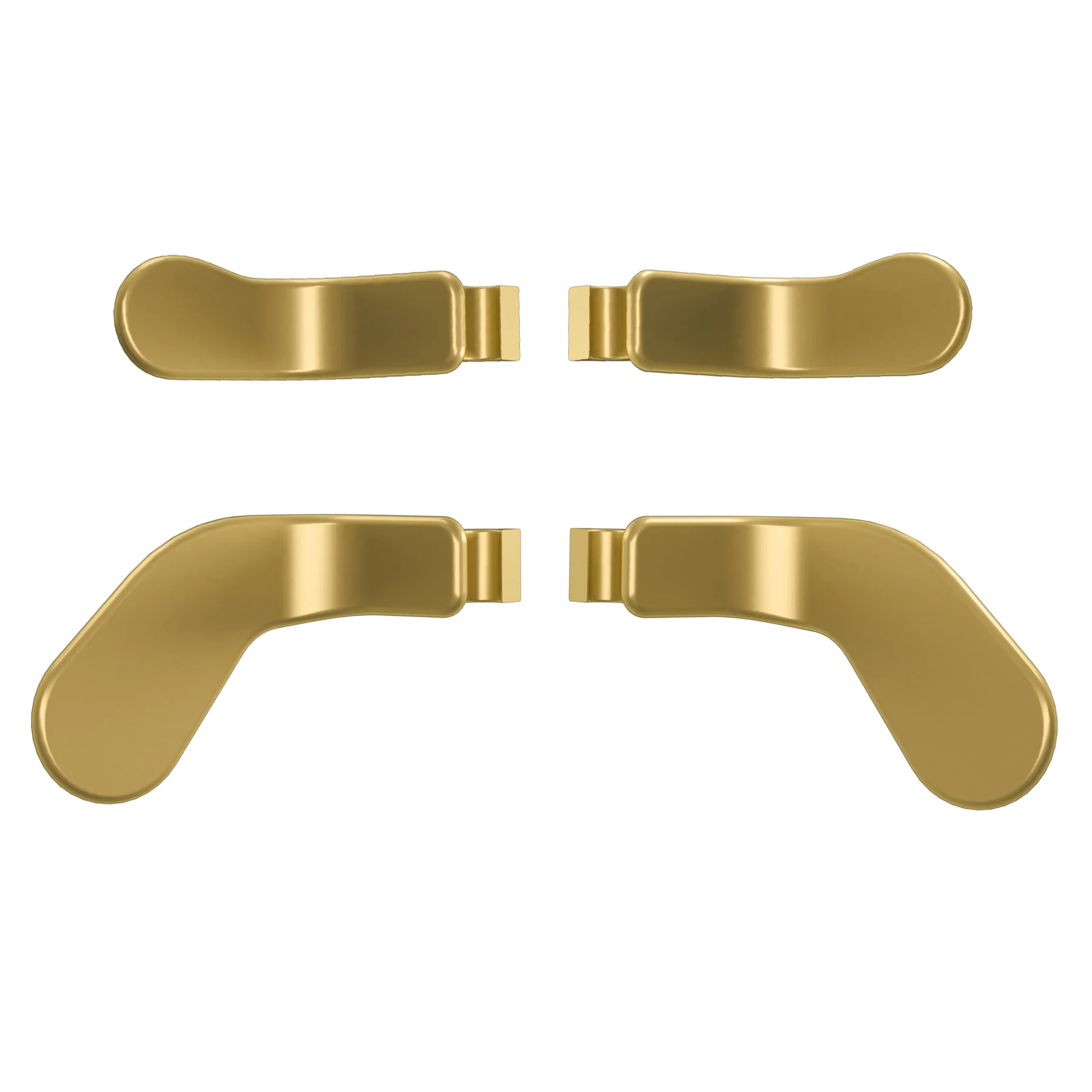 eXtremeRate 4 pcs Replacement Metalic Stainless Steel Paddles for Xbox One Elite & Xbox Elite Series 2 & Elite 2 Core Controller - Hero Gold - Image 2
