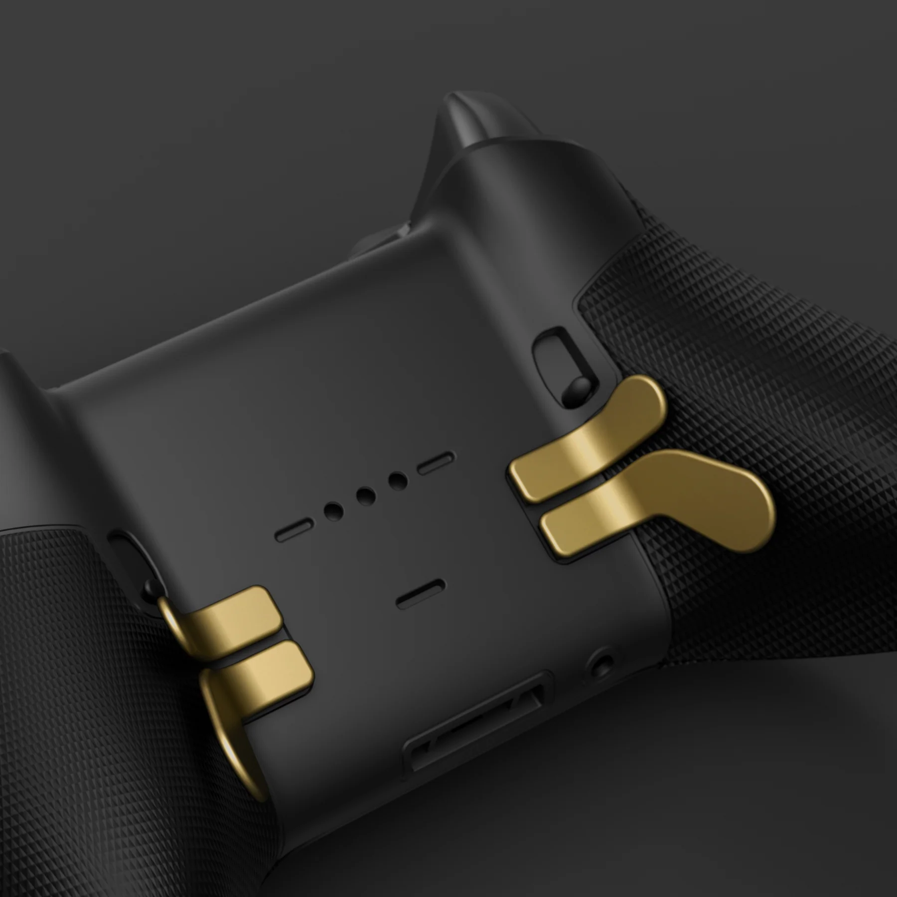 eXtremeRate 4 pcs Replacement Metalic Stainless Steel Paddles for Xbox One Elite & Xbox Elite Series 2 & Elite 2 Core Controller - Hero Gold - Image 6