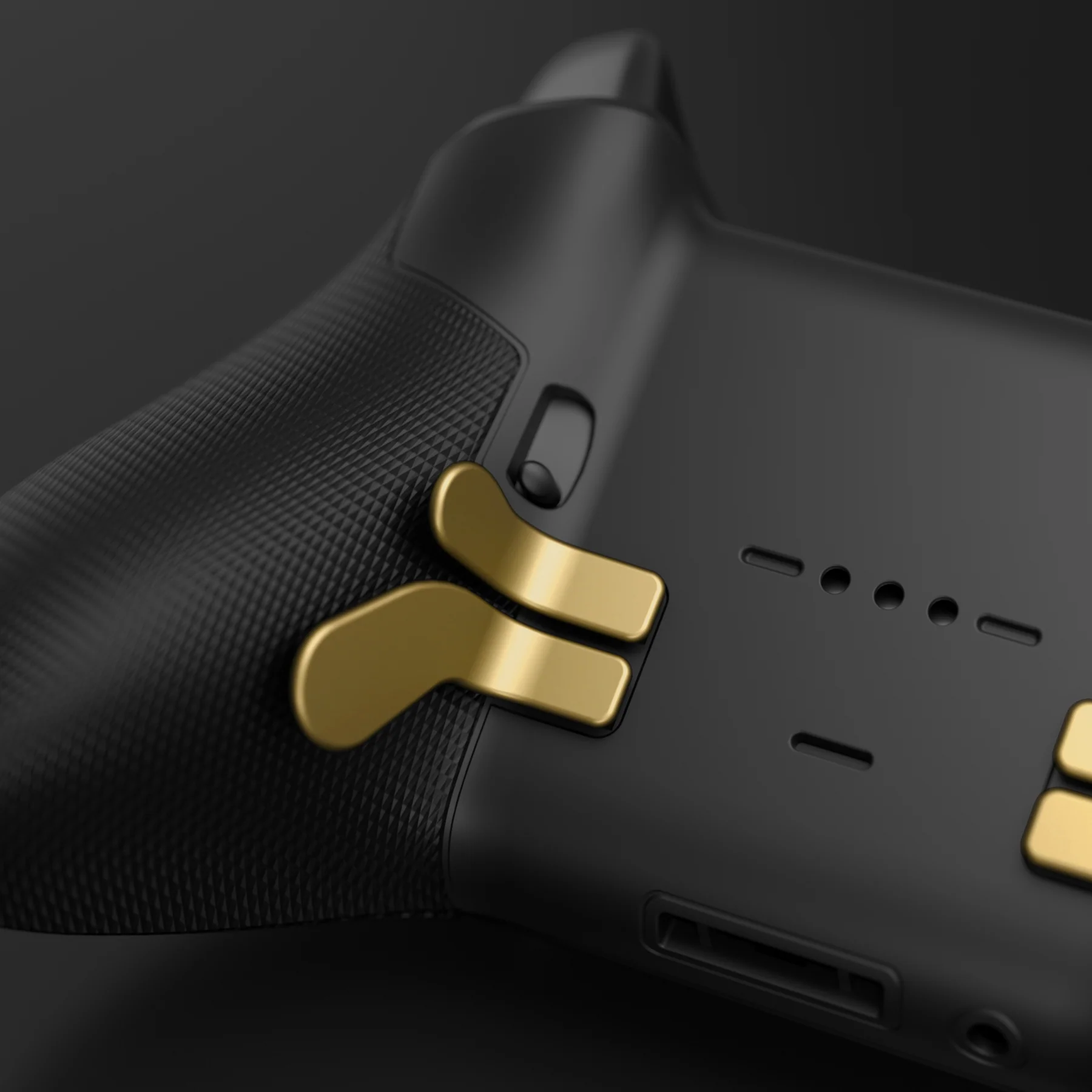 eXtremeRate 4 pcs Replacement Metalic Stainless Steel Paddles for Xbox One Elite & Xbox Elite Series 2 & Elite 2 Core Controller - Hero Gold - Image 8