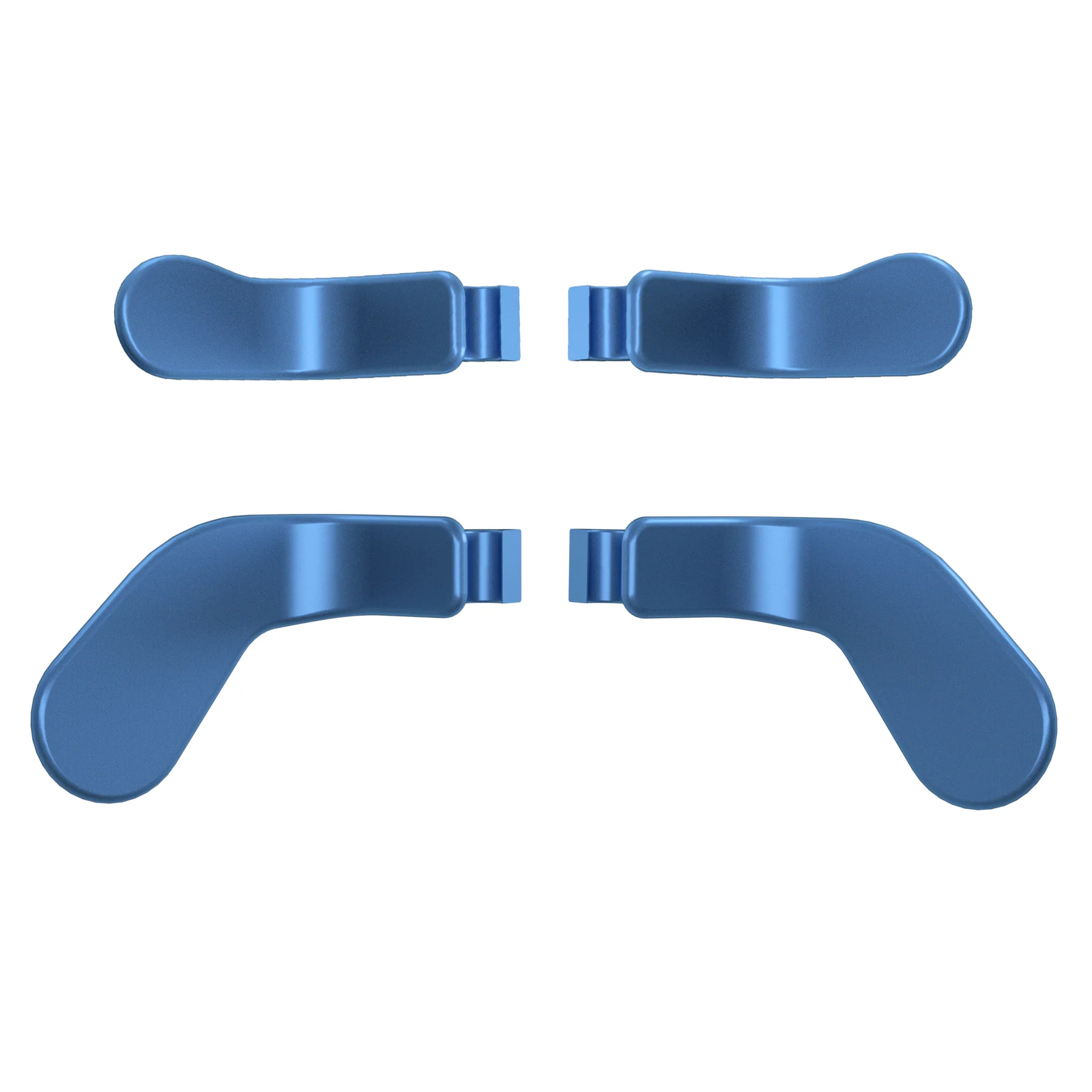 eXtremeRate 4 pcs Replacement Metalic Stainless Steel Paddles for Xbox One Elite & Xbox Elite Series 2 & Elite 2 Core Controller - Neptune Blue - Image 2