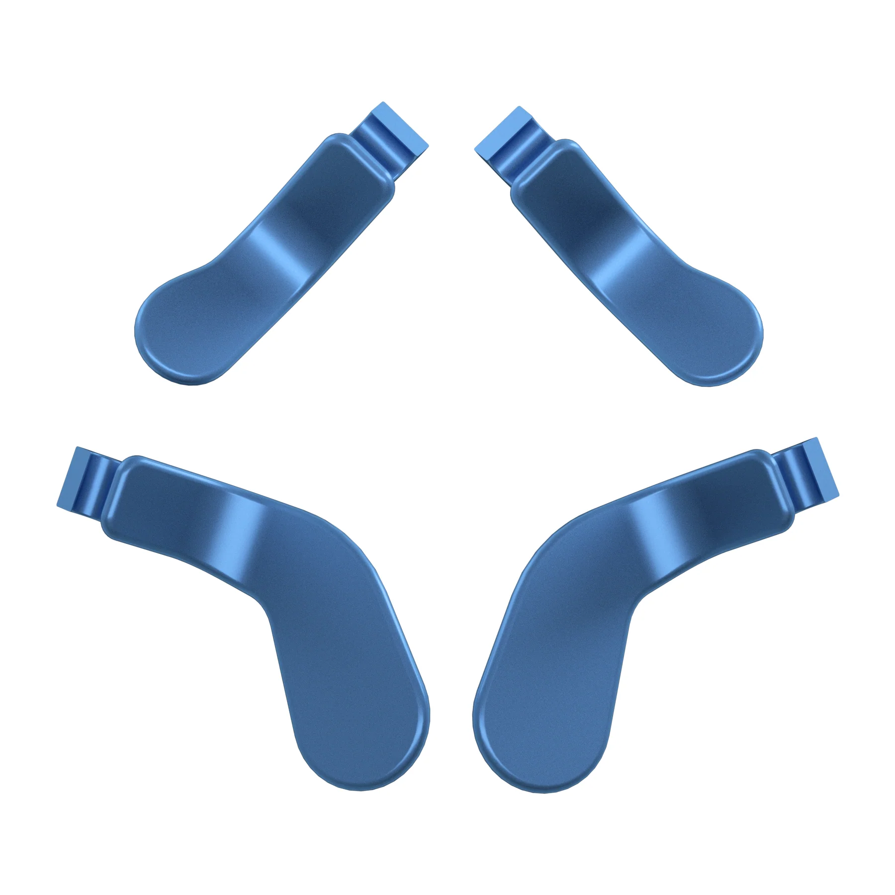 eXtremeRate 4 pcs Replacement Metalic Stainless Steel Paddles for Xbox One Elite & Xbox Elite Series 2 & Elite 2 Core Controller - Neptune Blue - Image 3