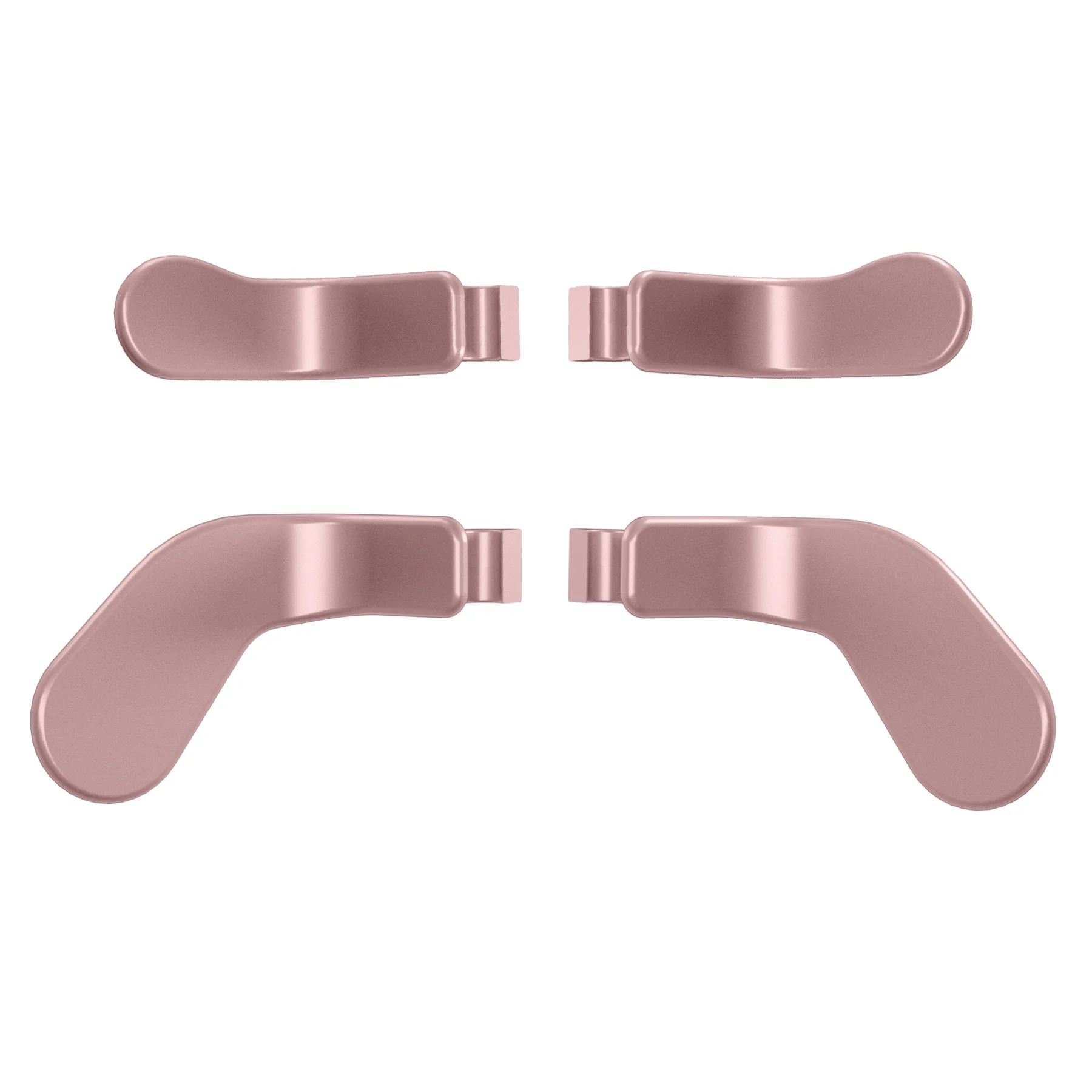 eXtremeRate 4 pcs Replacement Metalic Stainless Steel Paddles for Xbox One Elite & Xbox Elite Series 2 & Elite 2 Core Controller - Rose Gold - Image 2