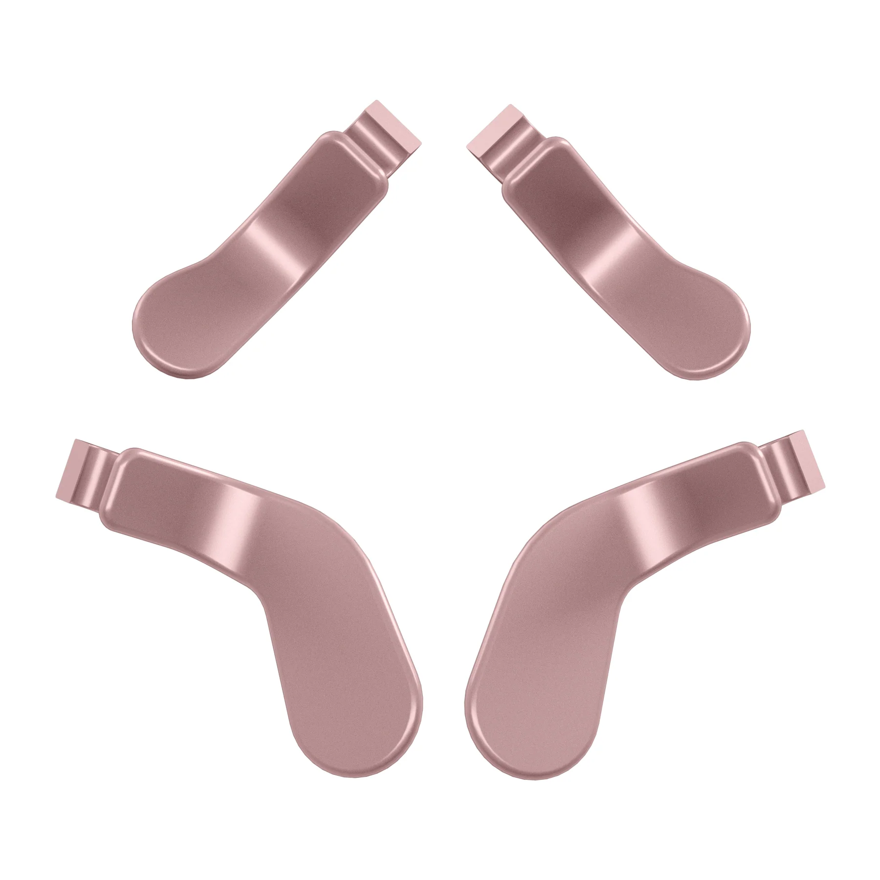 eXtremeRate 4 pcs Replacement Metalic Stainless Steel Paddles for Xbox One Elite & Xbox Elite Series 2 & Elite 2 Core Controller - Rose Gold - Image 3