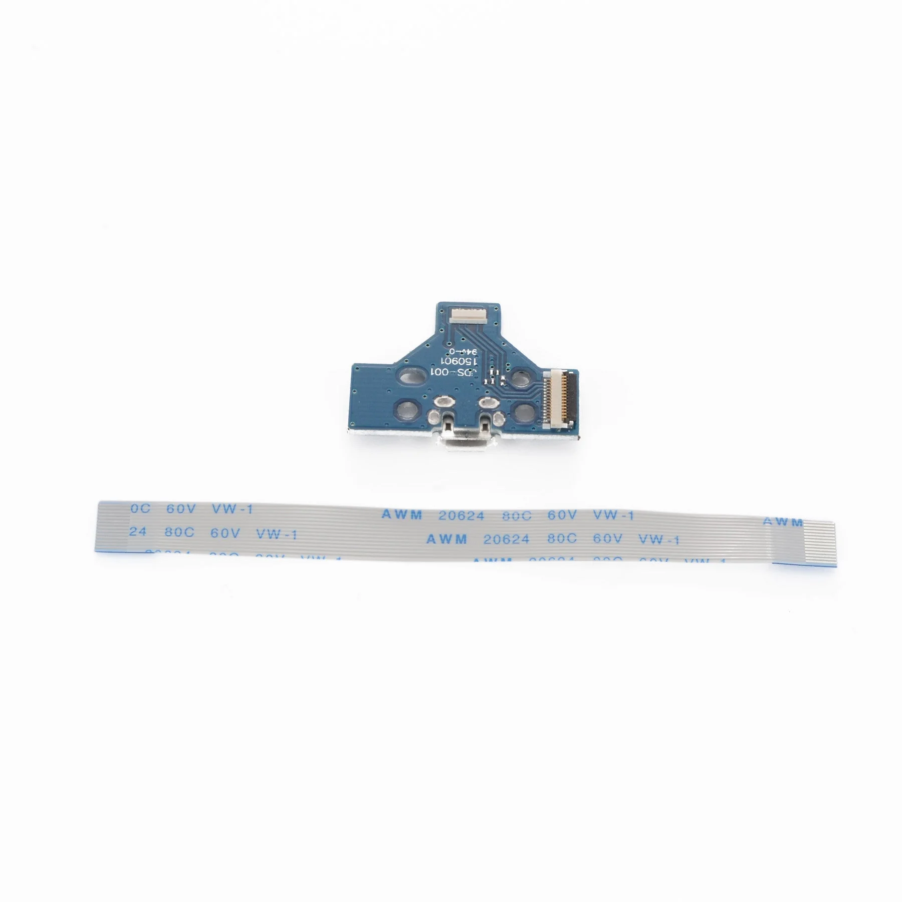 eXtremeRate 5 Set Repair Parts 14pin Charging Port PCB Board + Flex Cable for PS4 Controller - GP4F0042*5 - Image 2