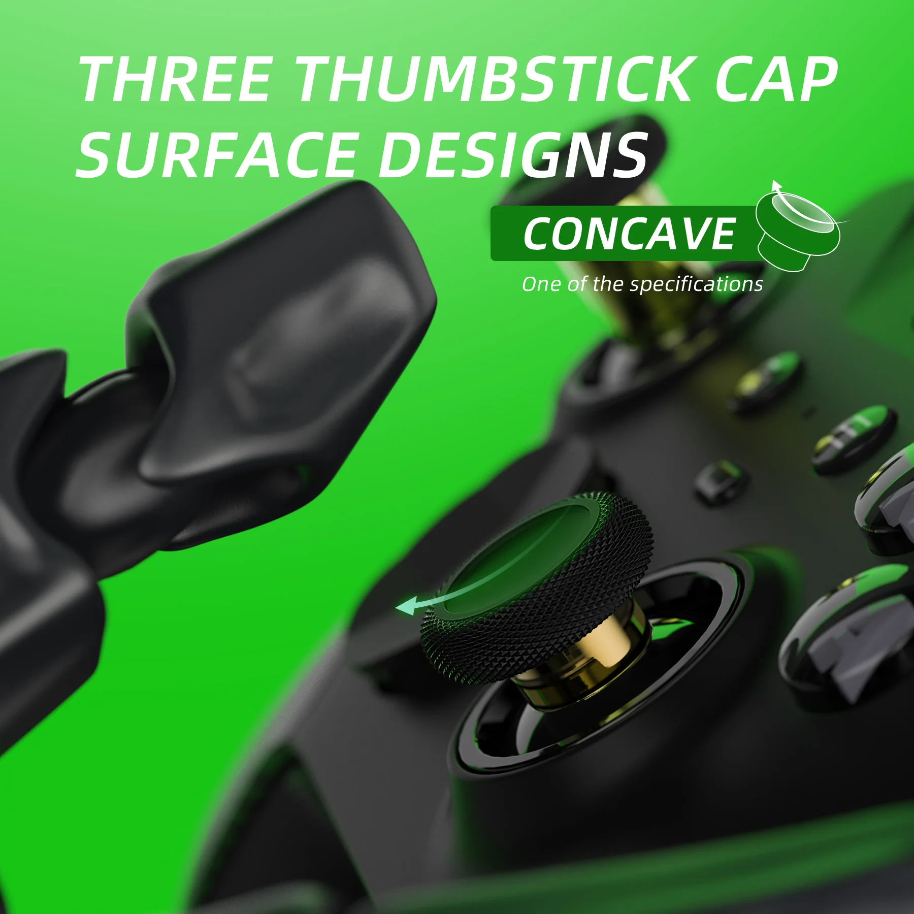 eXtremeRate 6 in 1 Metal Replacement Thumbsticks for Xbox Elite Series 2 & Elite 2 Core Controller (Model 1797) - Black & Metallic Hero Gold - Image 9