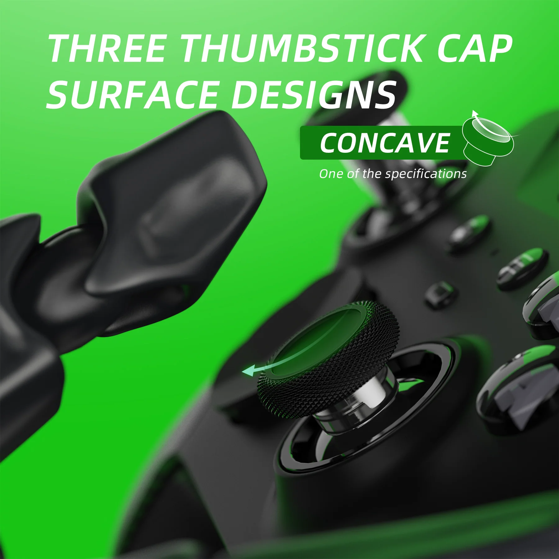 eXtremeRate 6 in 1 Metal Replacement Thumbsticks for Xbox Elite Series 2 & Elite 2 Core Controller (Model 1797) - Black & Metallic Silver - Image 9