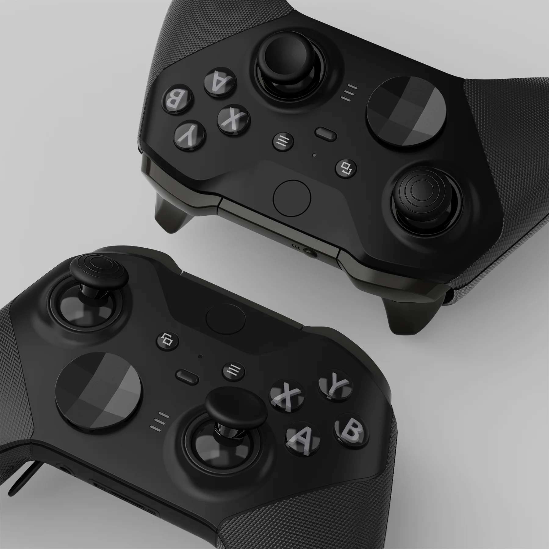 eXtremeRate 6 in 1 Metal Replacement Thumbsticks for Xbox Elite Series 2 & Elite 2 Core Controller (Model 1797) - Metallic Black - Image 3