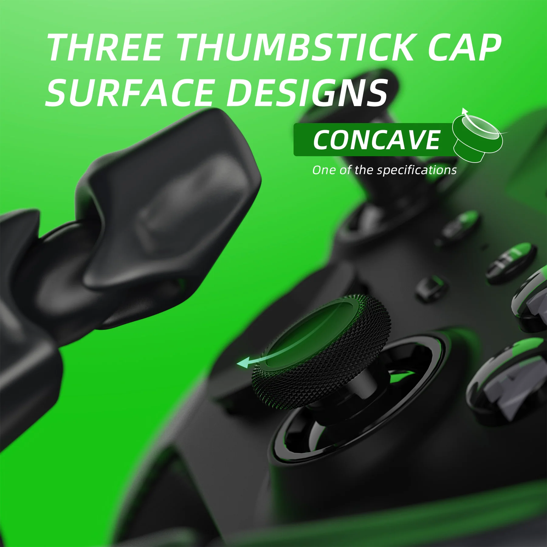 eXtremeRate 6 in 1 Metal Replacement Thumbsticks for Xbox Elite Series 2 & Elite 2 Core Controller (Model 1797) - Metallic Black - Image 9