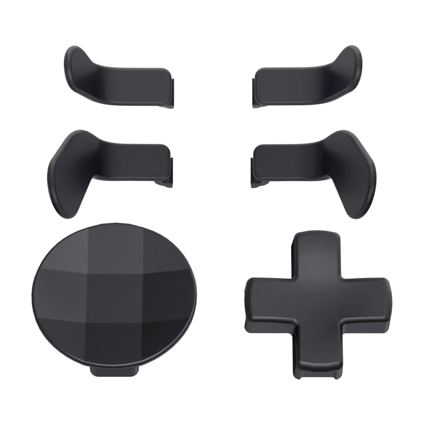 eXtremeRate 6 in 1 Replacement Metallic Magnetic Stainless Steel Back Paddles and D-Pads Kits for Xbox One Elite & Xbox Elite Series 2 & Elite 2 Core Controller - Black - Image 2