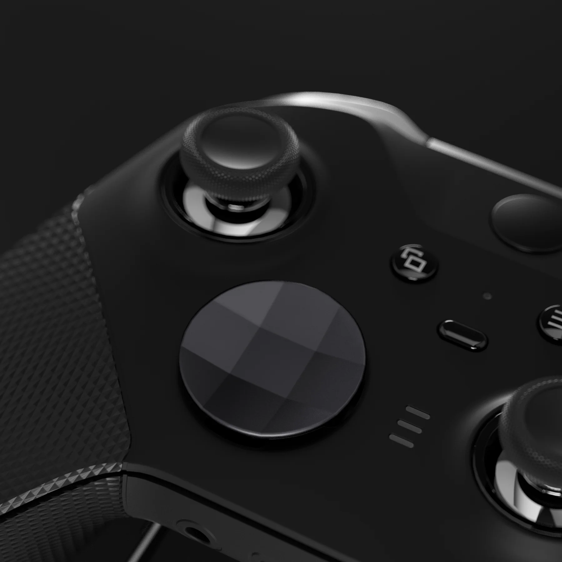 eXtremeRate 6 in 1 Replacement Metallic Magnetic Stainless Steel Back Paddles and D-Pads Kits for Xbox One Elite & Xbox Elite Series 2 & Elite 2 Core Controller - Black - Image 5