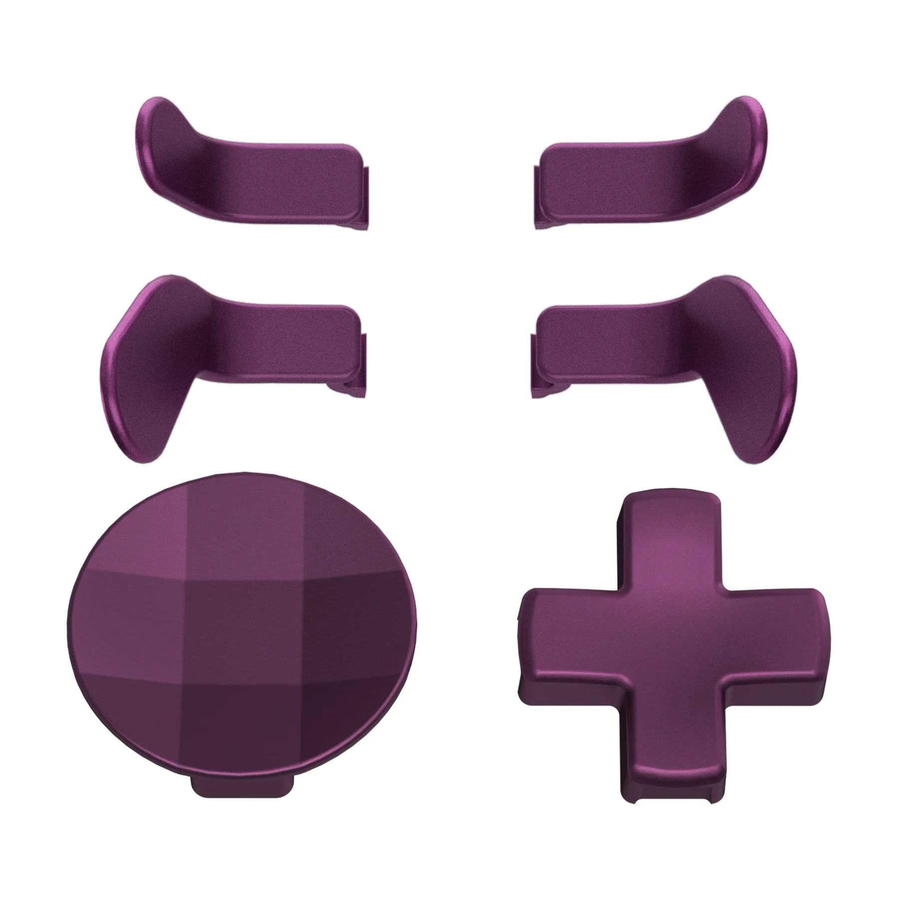 eXtremeRate 6 in 1 Replacement Metallic Magnetic Stainless Steel Back Paddles and D-Pads Kits for Xbox One Elite & Xbox Elite Series 2 & Elite 2 Core Controller - Grape - Image 2