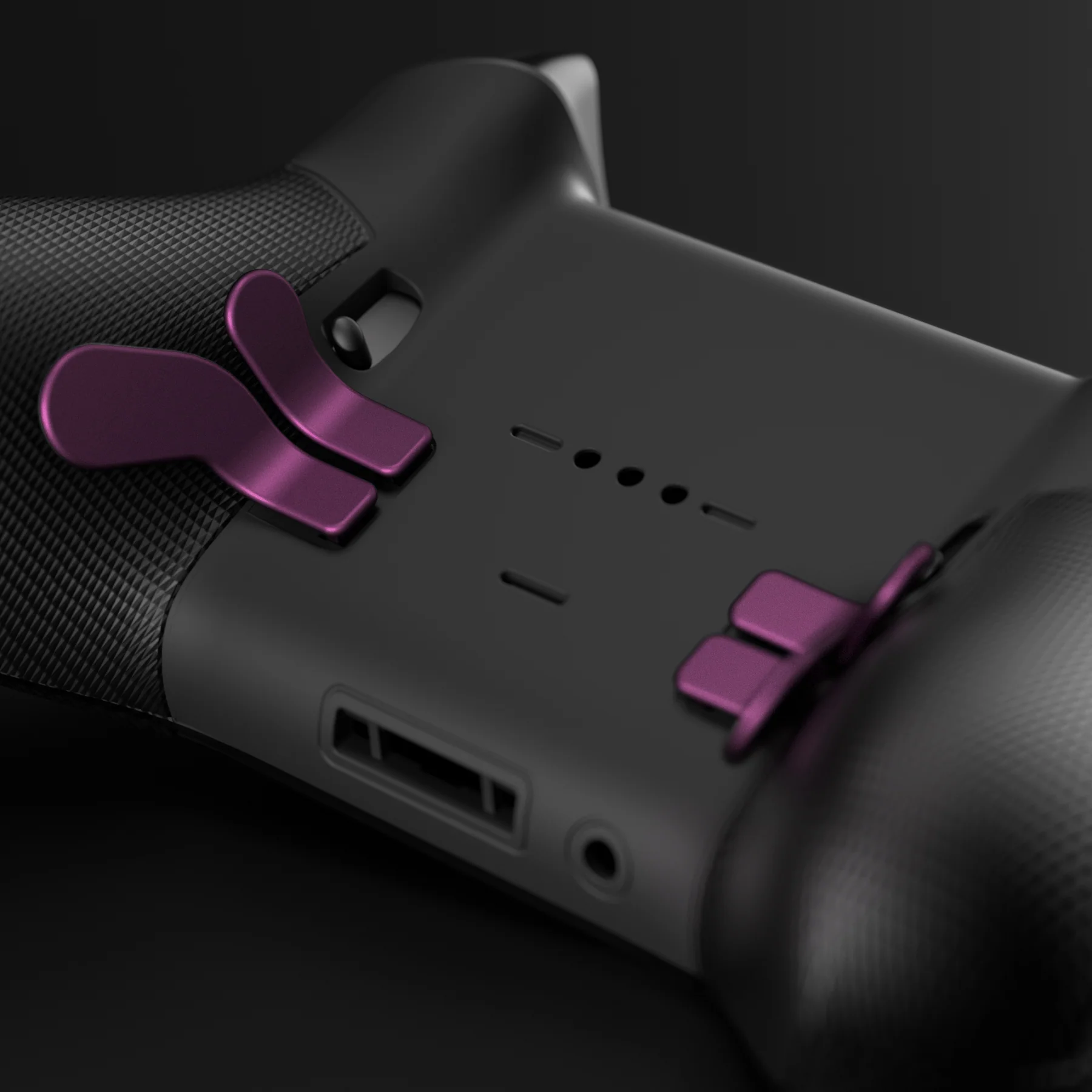 eXtremeRate 6 in 1 Replacement Metallic Magnetic Stainless Steel Back Paddles and D-Pads Kits for Xbox One Elite & Xbox Elite Series 2 & Elite 2 Core Controller - Grape - Image 7