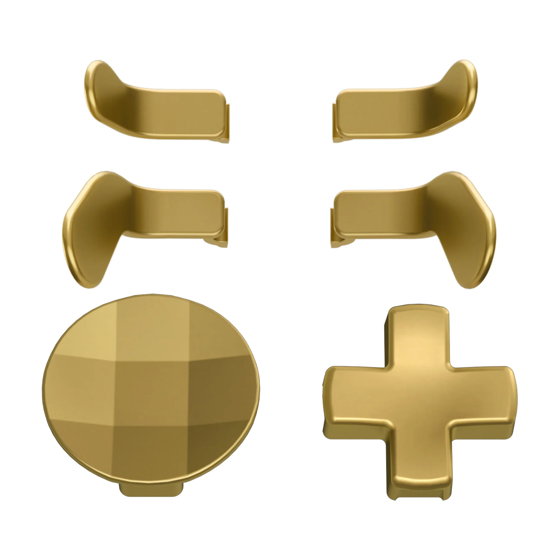 eXtremeRate 6 in 1 Replacement Metallic Magnetic Stainless Steel Back Paddles and D-Pads Kits for Xbox One Elite & Xbox Elite Series 2 & Elite 2 Core Controller - Hero Gold - Image 2