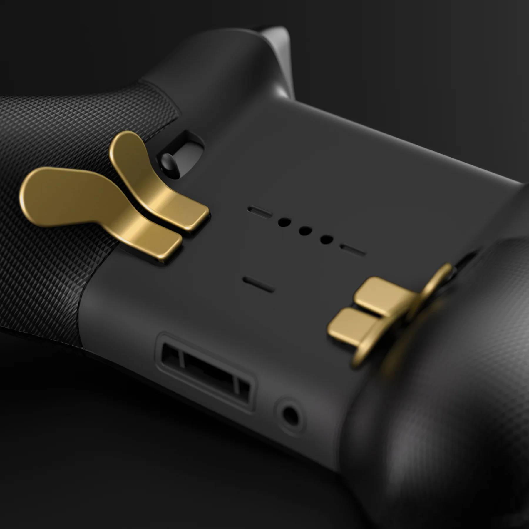 eXtremeRate 6 in 1 Replacement Metallic Magnetic Stainless Steel Back Paddles and D-Pads Kits for Xbox One Elite & Xbox Elite Series 2 & Elite 2 Core Controller - Hero Gold - Image 7