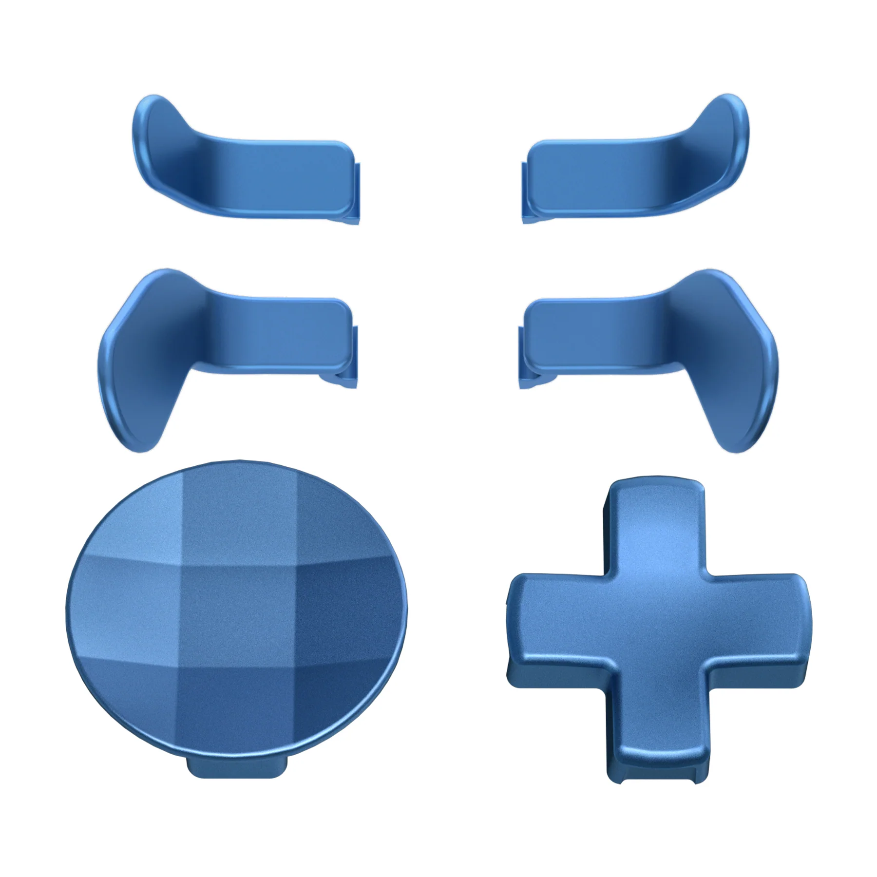 eXtremeRate 6 in 1 Replacement Metallic Magnetic Stainless Steel Back Paddles and D-Pads Kits for Xbox One Elite & Xbox Elite Series 2 & Elite 2 Core Controller - Neptune Blue - Image 2