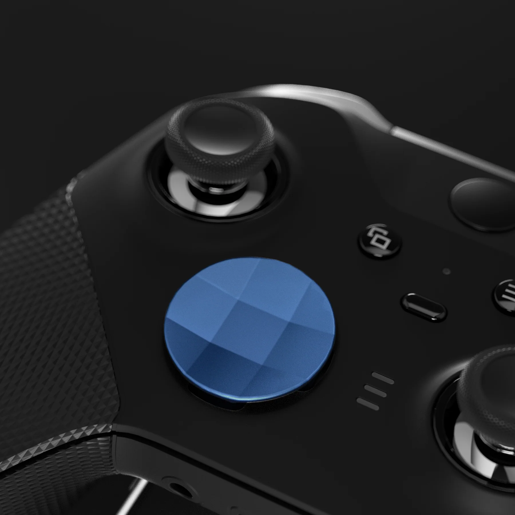 eXtremeRate 6 in 1 Replacement Metallic Magnetic Stainless Steel Back Paddles and D-Pads Kits for Xbox One Elite & Xbox Elite Series 2 & Elite 2 Core Controller - Neptune Blue - Image 5