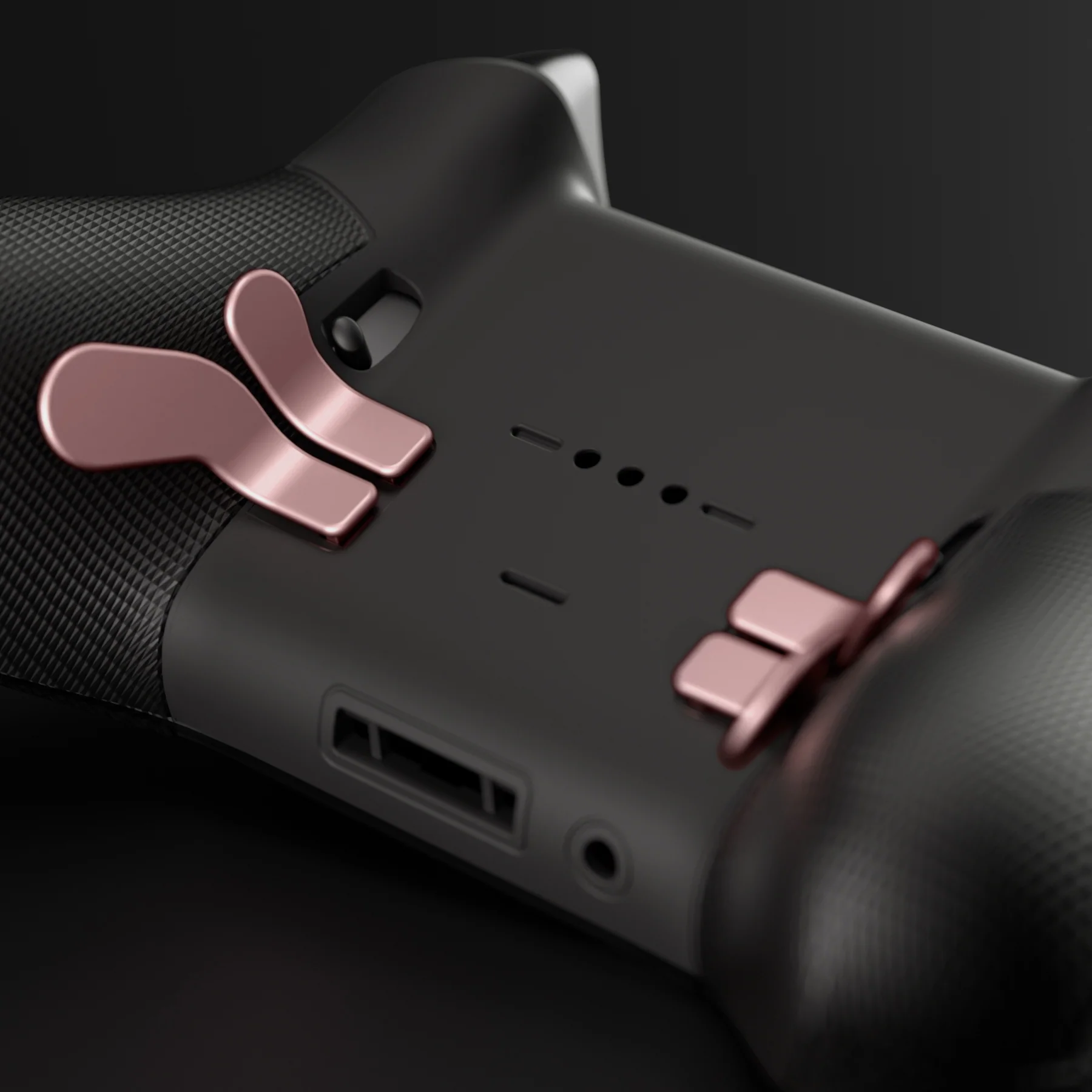 eXtremeRate 6 in 1 Replacement Metallic Magnetic Stainless Steel Back Paddles and D-Pads Kits for Xbox One Elite & Xbox Elite Series 2 & Elite 2 Core Controller - Rose Gold - Image 7