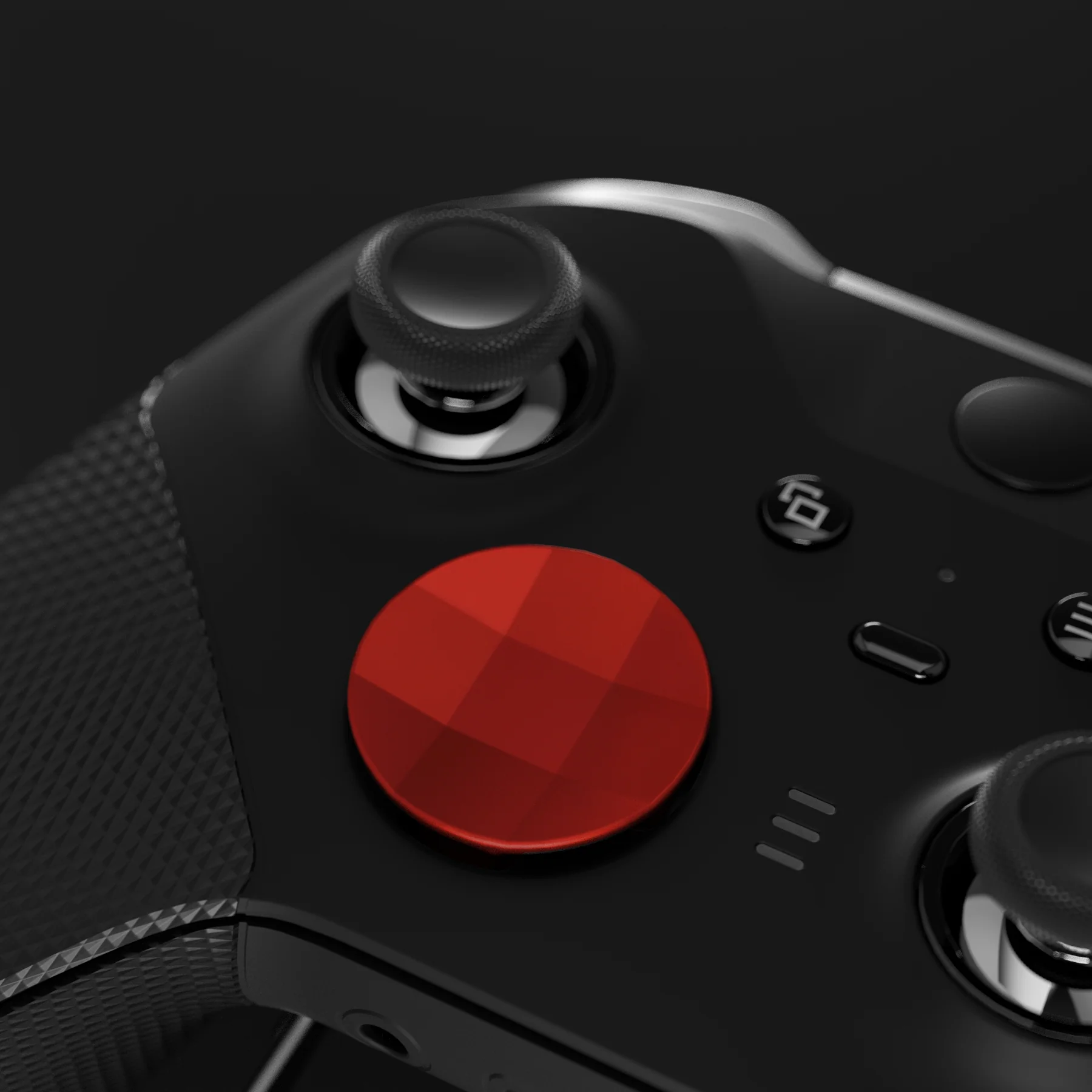 eXtremeRate 6 in 1 Replacement Metallic Magnetic Stainless Steel Back Paddles and D-Pads Kits for Xbox One Elite & Xbox Elite Series 2 & Elite 2 Core Controller - Scarlet Red - Image 5