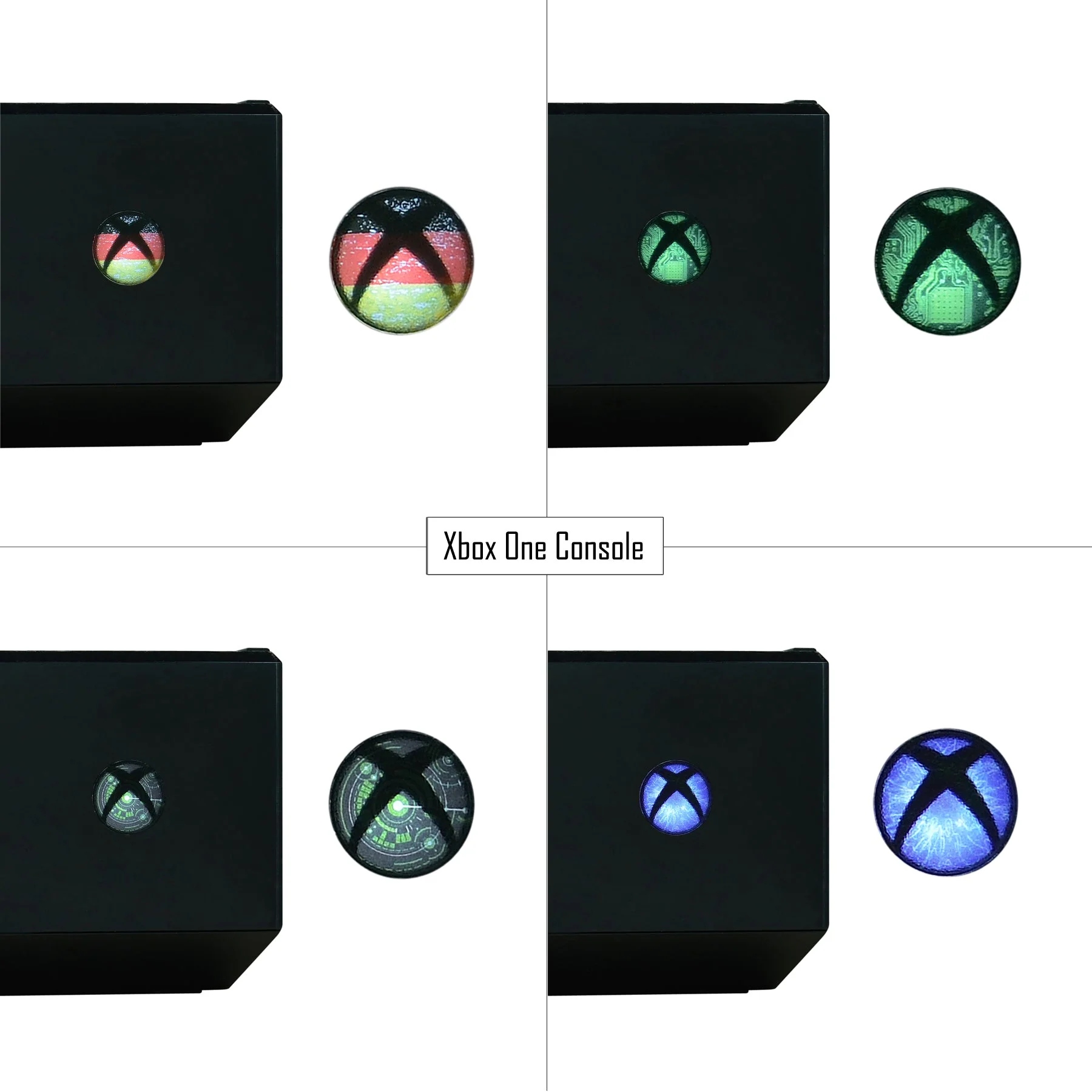 eXtremeRate Custom Home Button Power Switch Stickers Skin Cover for Xbox Series X/S & Xbox One X/S & Xbox One Console Kinect and Xbox One Elite & Xbox One S & Xbox One Controllers - 60pcs - Image 3