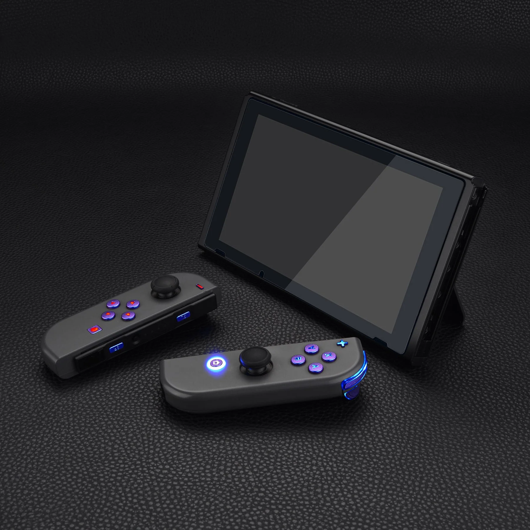 eXtremeRate Multi-Colors Luminated Buttons DFS LED Kit for NS Switch  & Switch OLED Model Joycon - Chameleon Purple Blue - Image 7