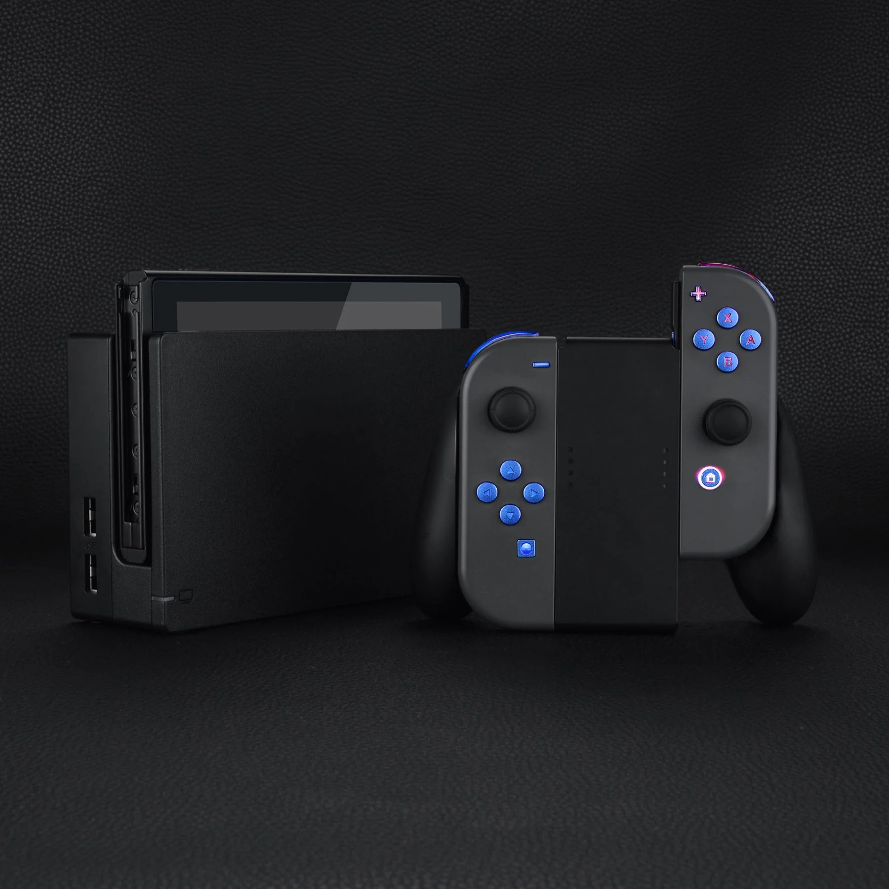 eXtremeRate Multi-Colors Luminated Buttons DFS LED Kit for NS Switch  & Switch OLED Model Joycon - Chameleon Purple Blue - Image 8
