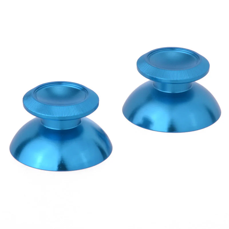 eXtremeRate Replacement Metal Thumbsticks Compatible with PS4 Controller - Blue - Image 2