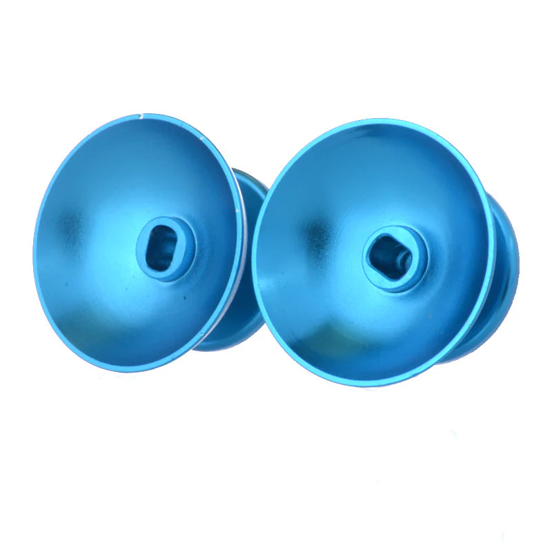 eXtremeRate Replacement Metal Thumbsticks Compatible with PS4 Controller - Blue - Image 3