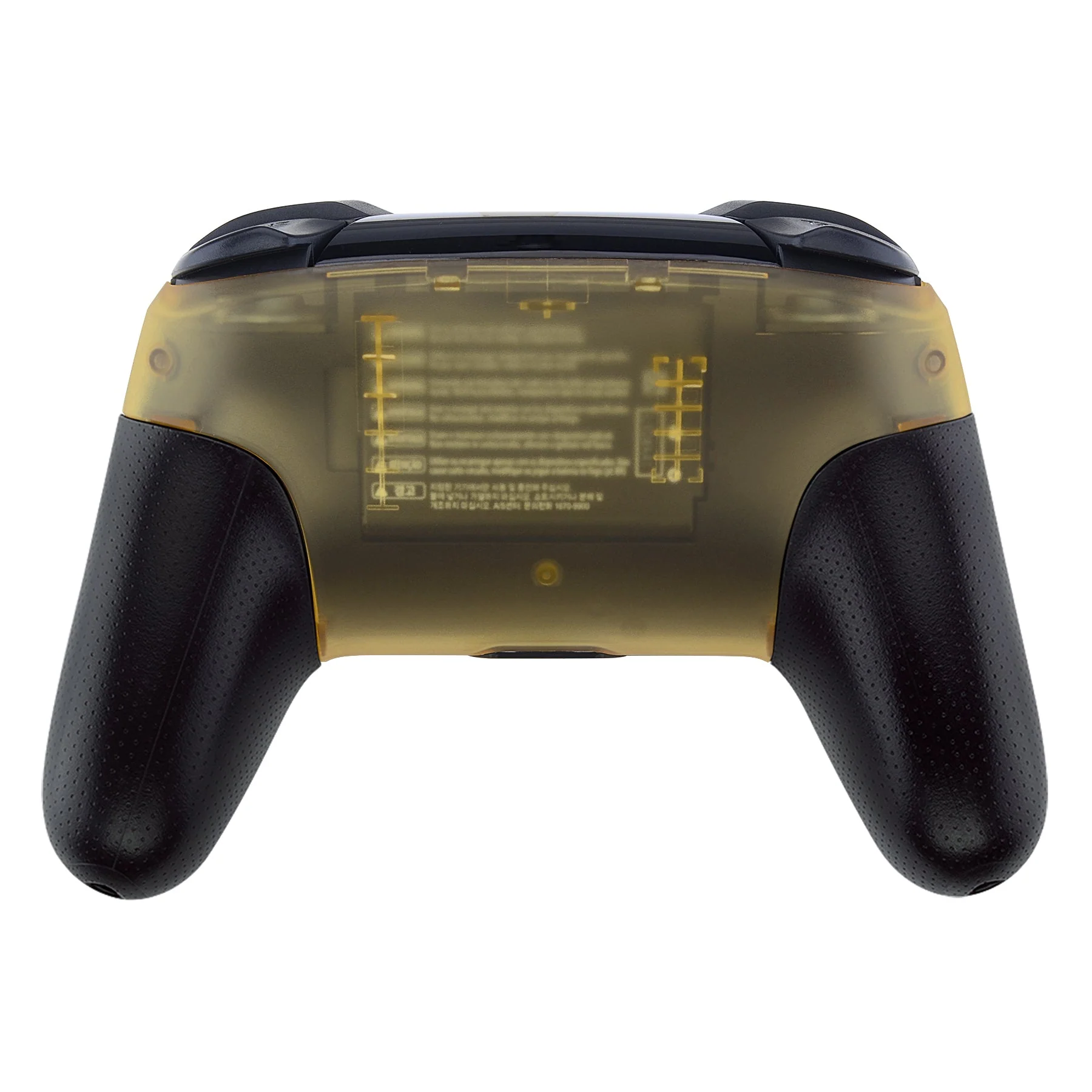 eXtremeRate Replacement Faceplate and Backplate for Nintendo Switch Pro Controller - Amber Yellow - Image 7